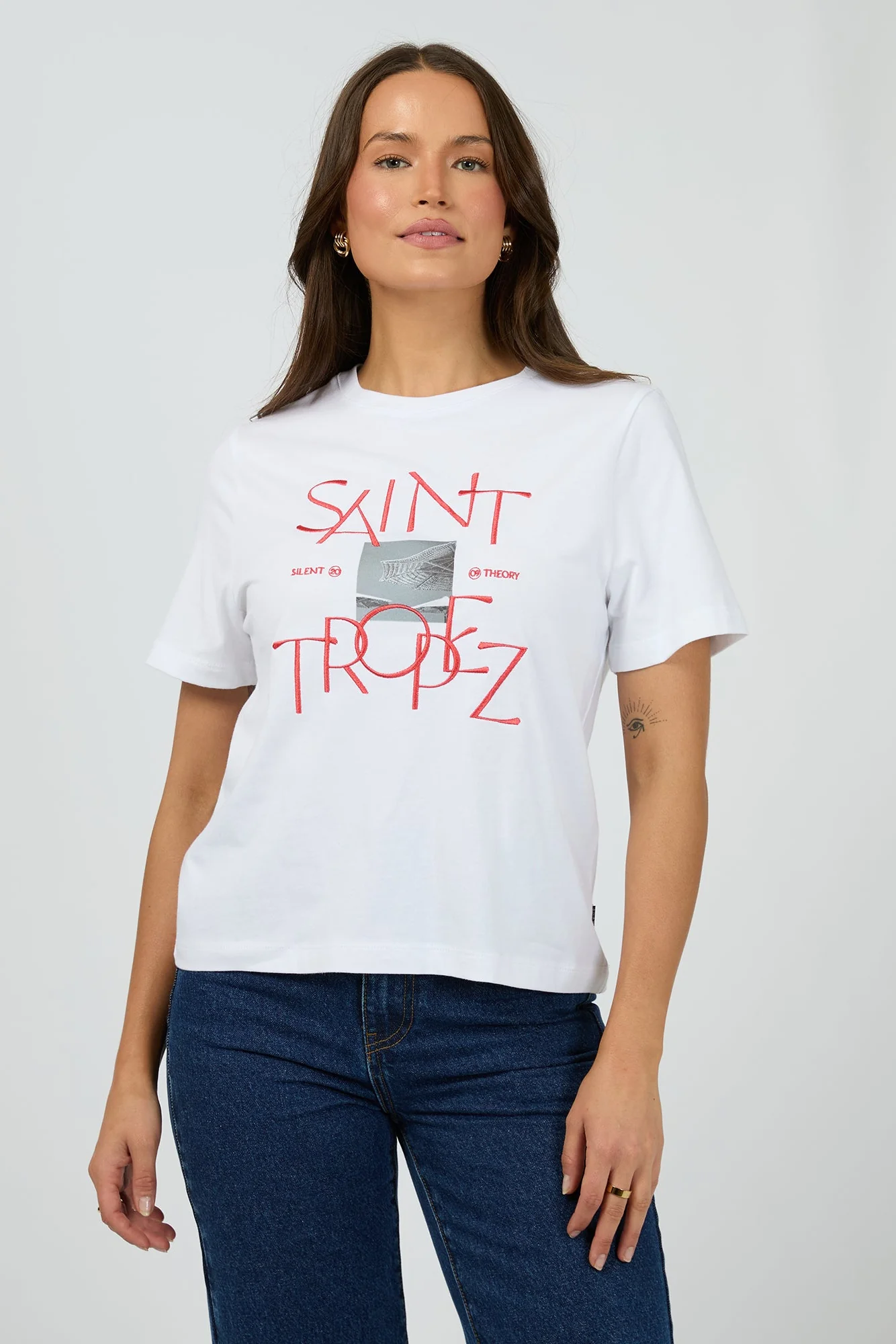 Silent Theory Saint Tropez Tee White