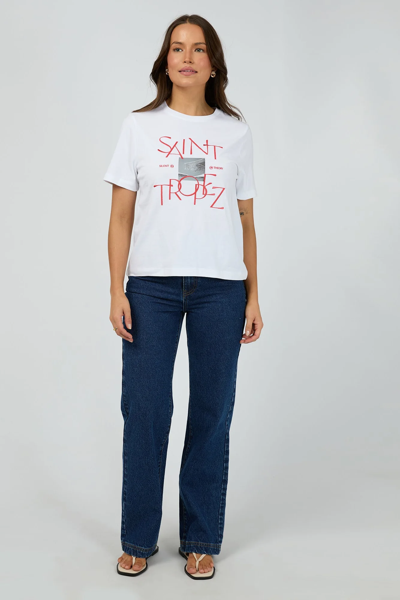 Silent Theory Saint Tropez Tee White - Image 2