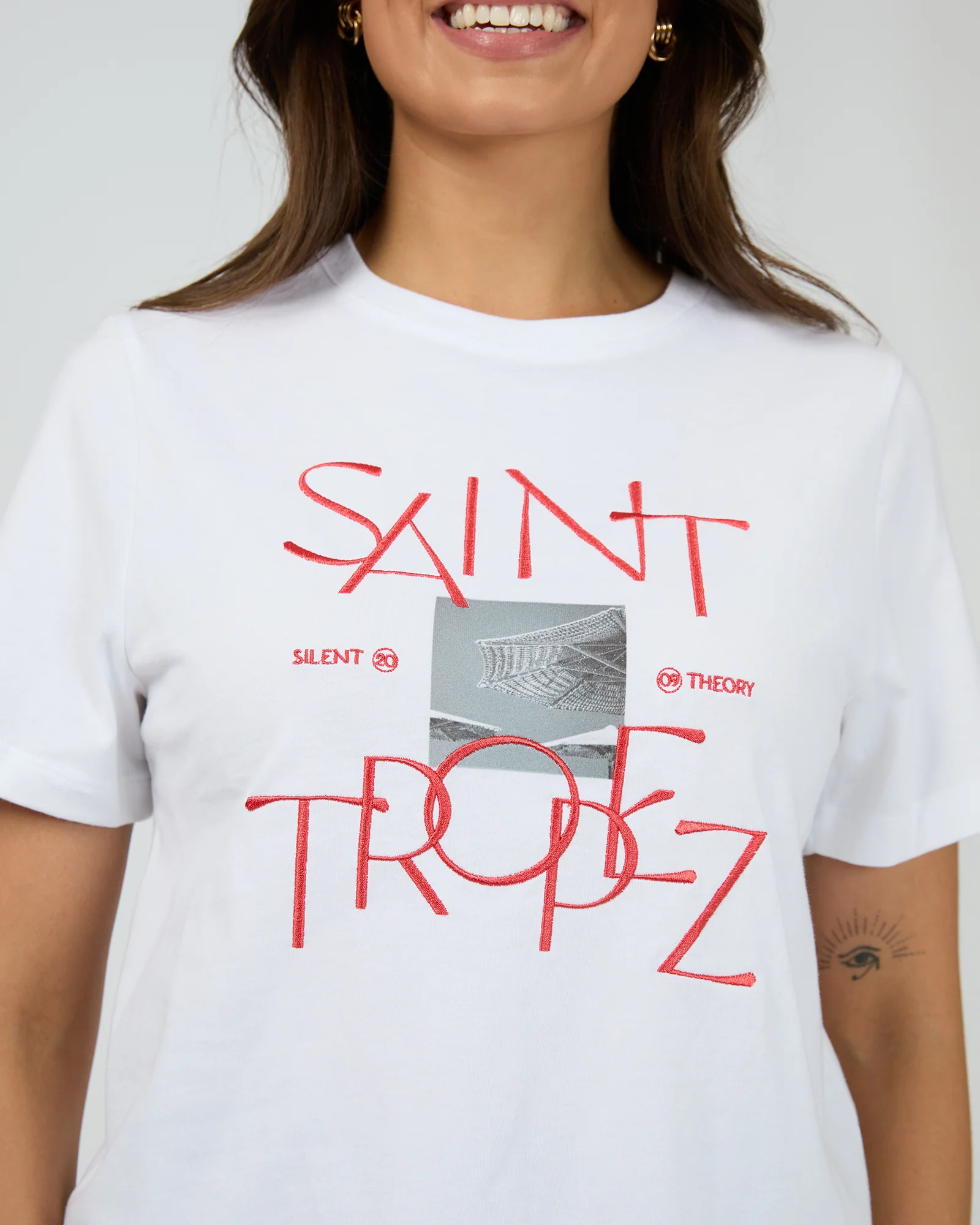 Silent Theory Saint Tropez Tee White - Image 3