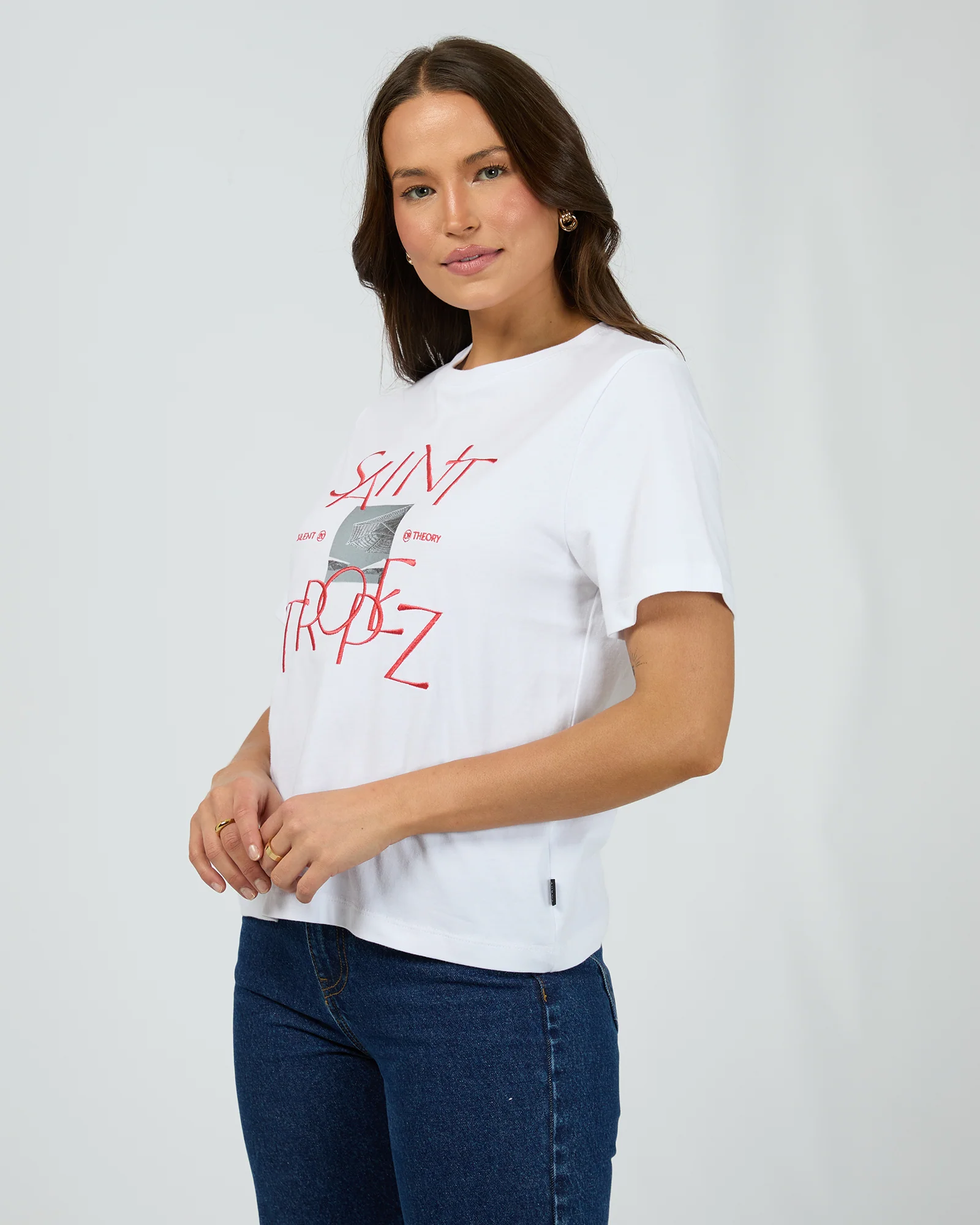 Silent Theory Saint Tropez Tee White - Image 4