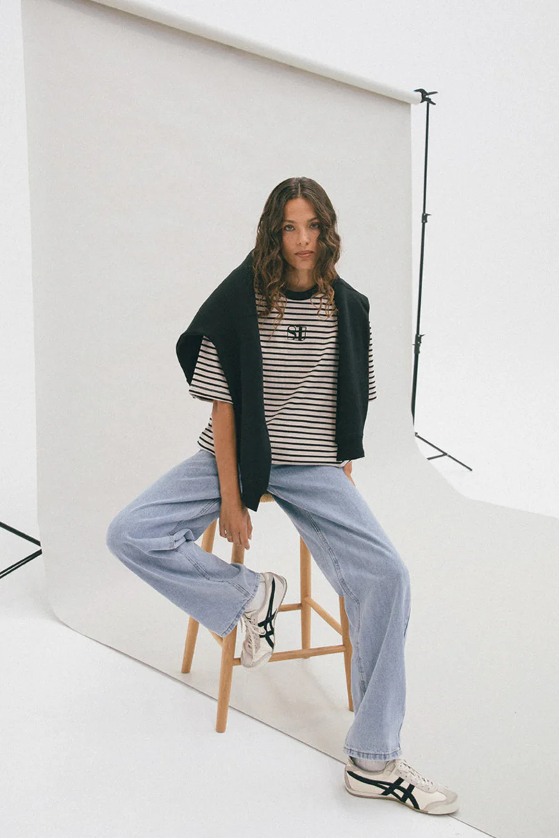 Silent Theory Silent Stripe S/S Tee Black