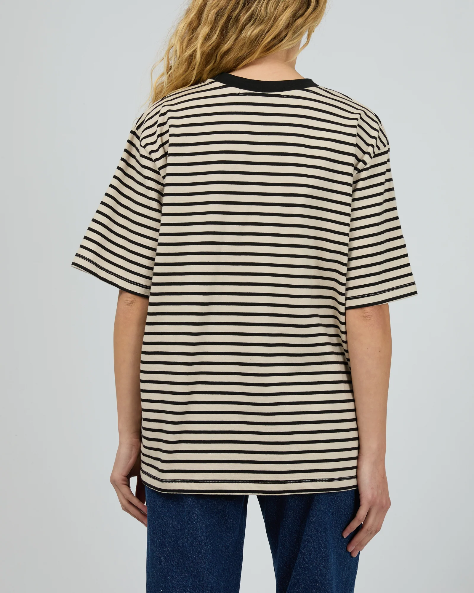 Silent Theory Silent Stripe S/S Tee Black - Image 6