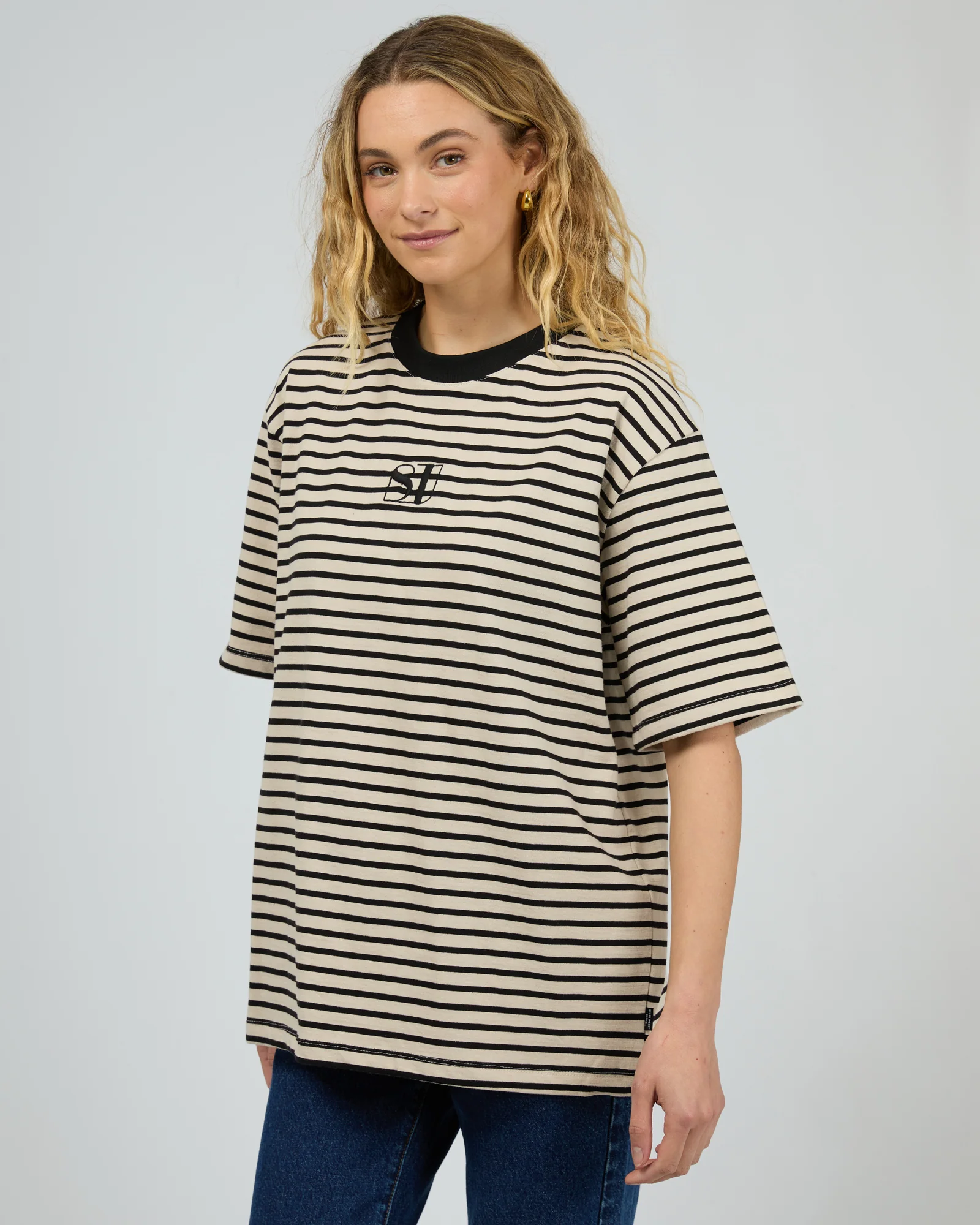 Silent Theory Silent Stripe S/S Tee Black - Image 7
