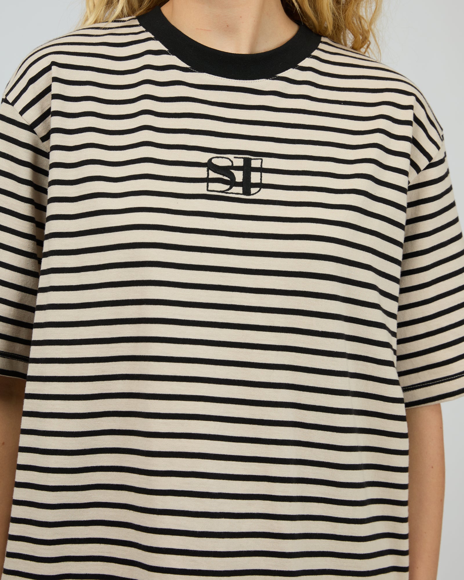 Silent Theory Silent Stripe S/S Tee Black - Image 8