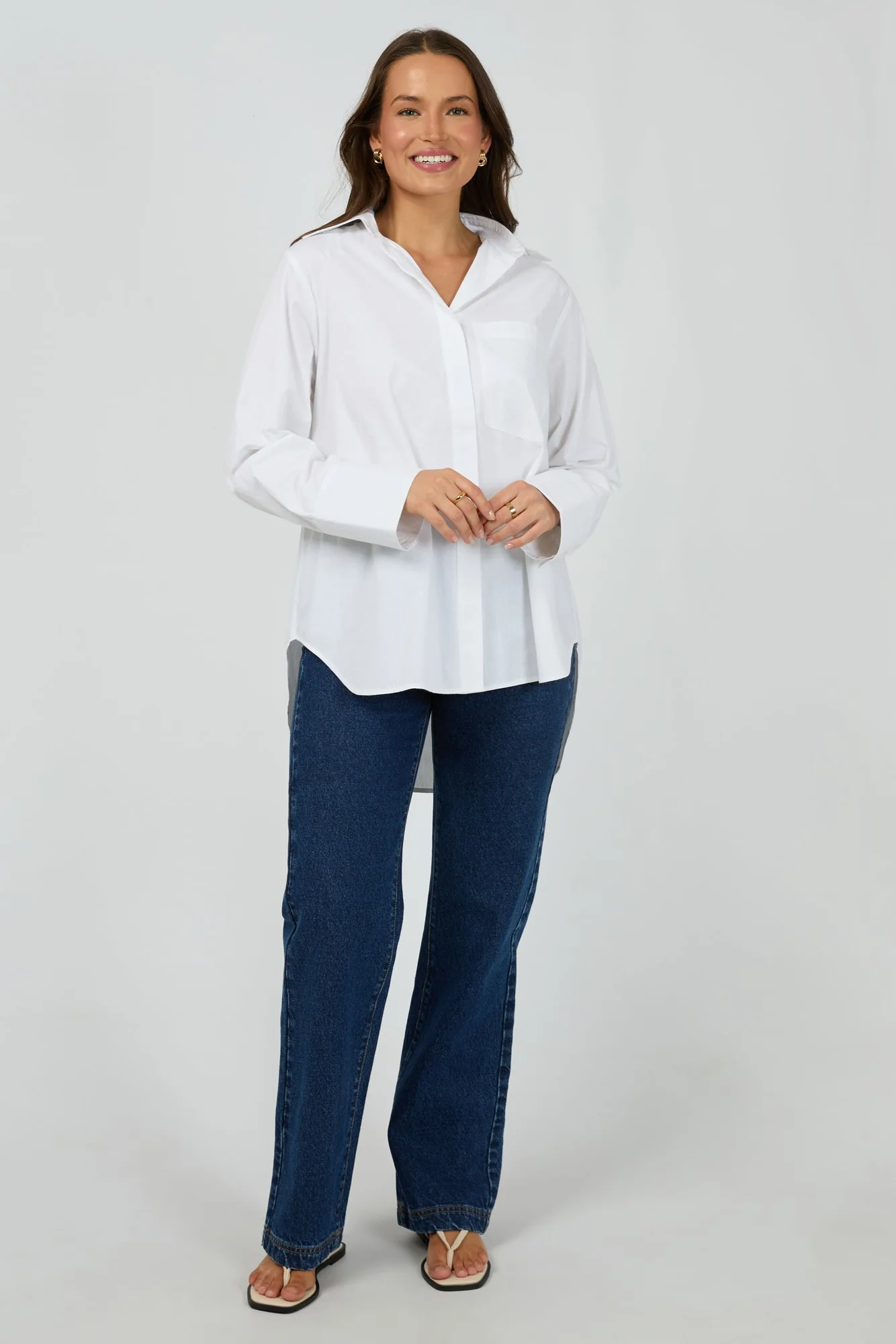 Silent Theory Staple Shirt White