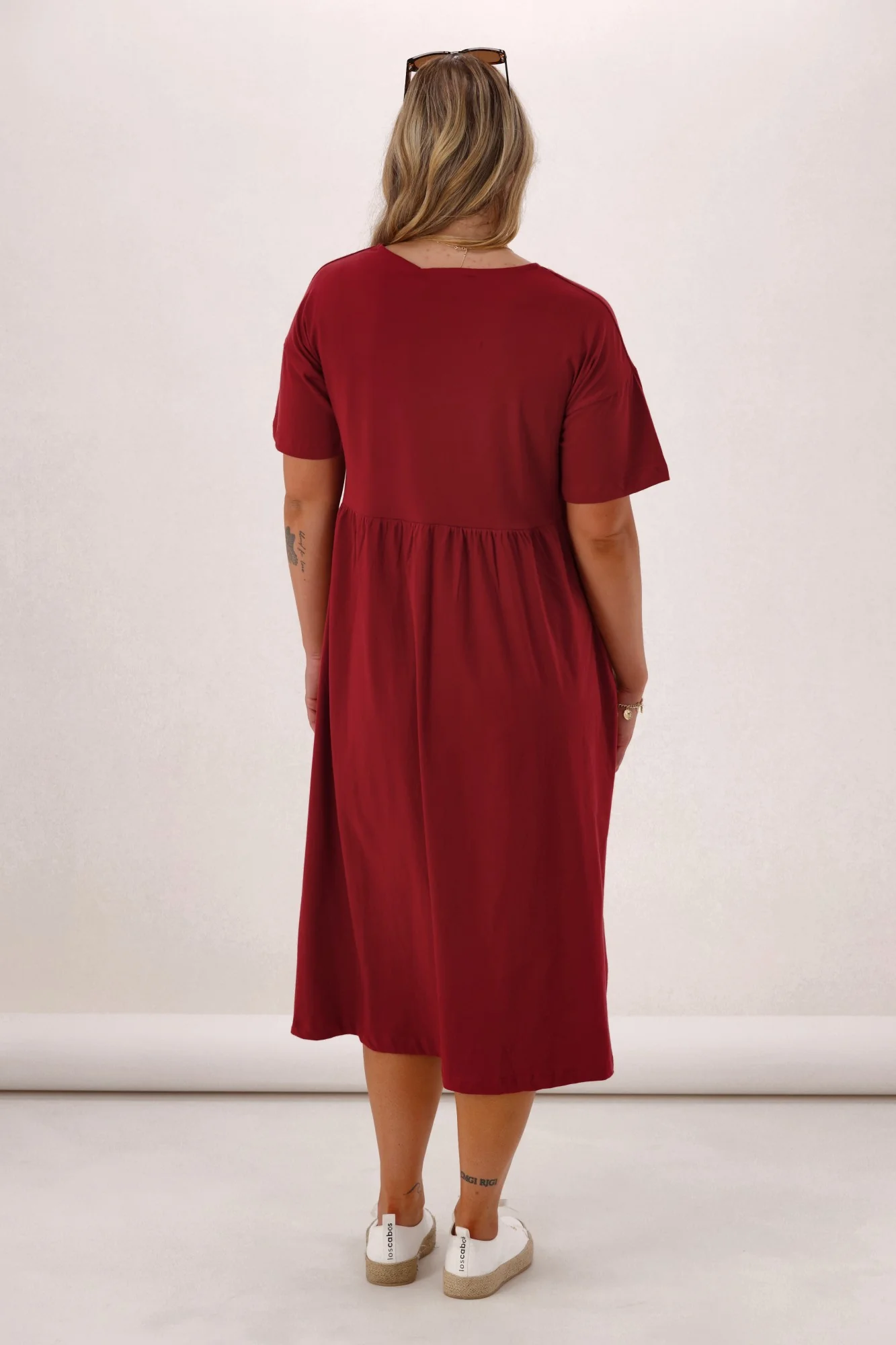 Silent Theory Till Summer Dress Burgundy - Image 6