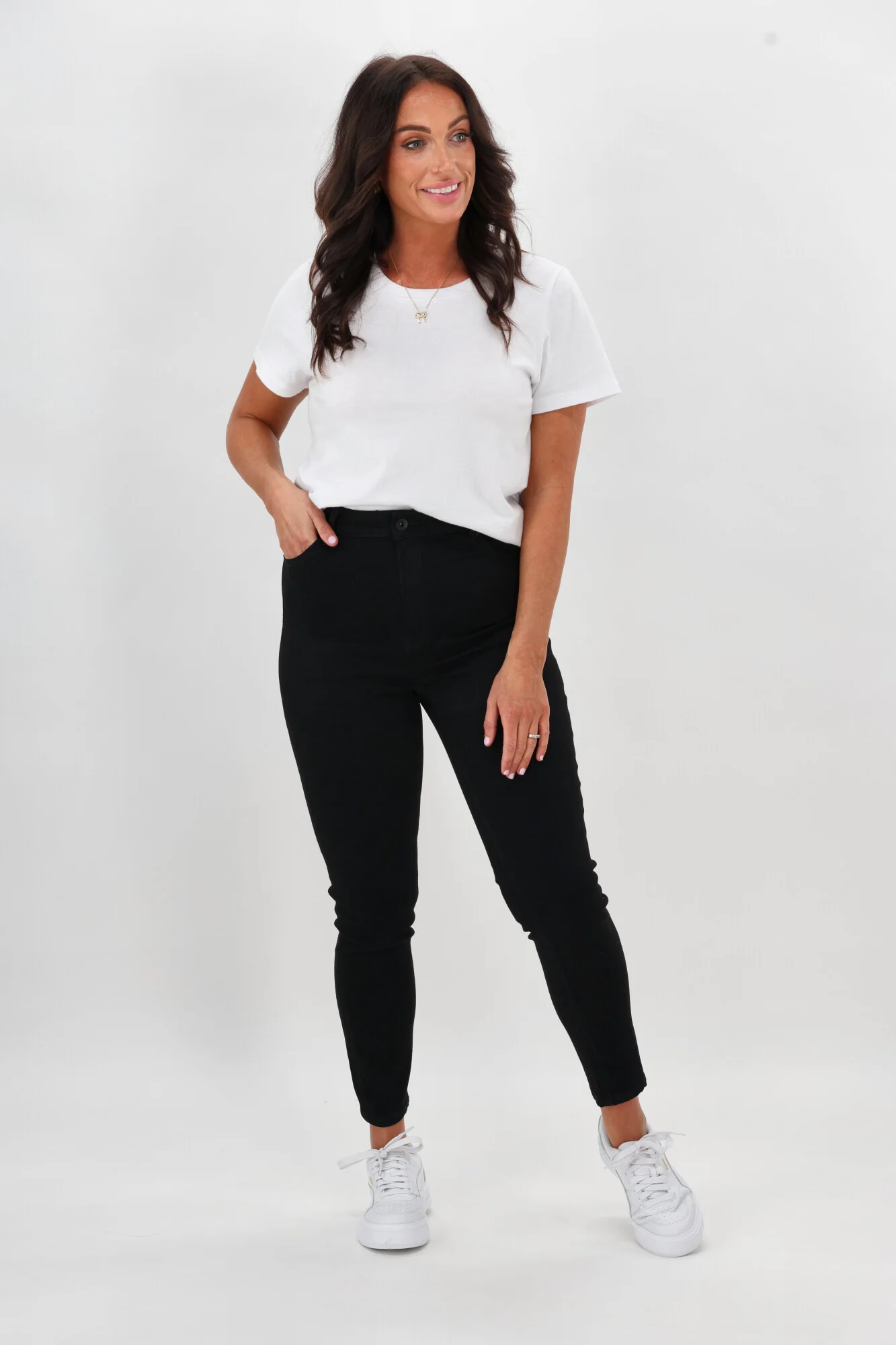Silent Theory Vice High Skinny Jean Jet Black - Image 3