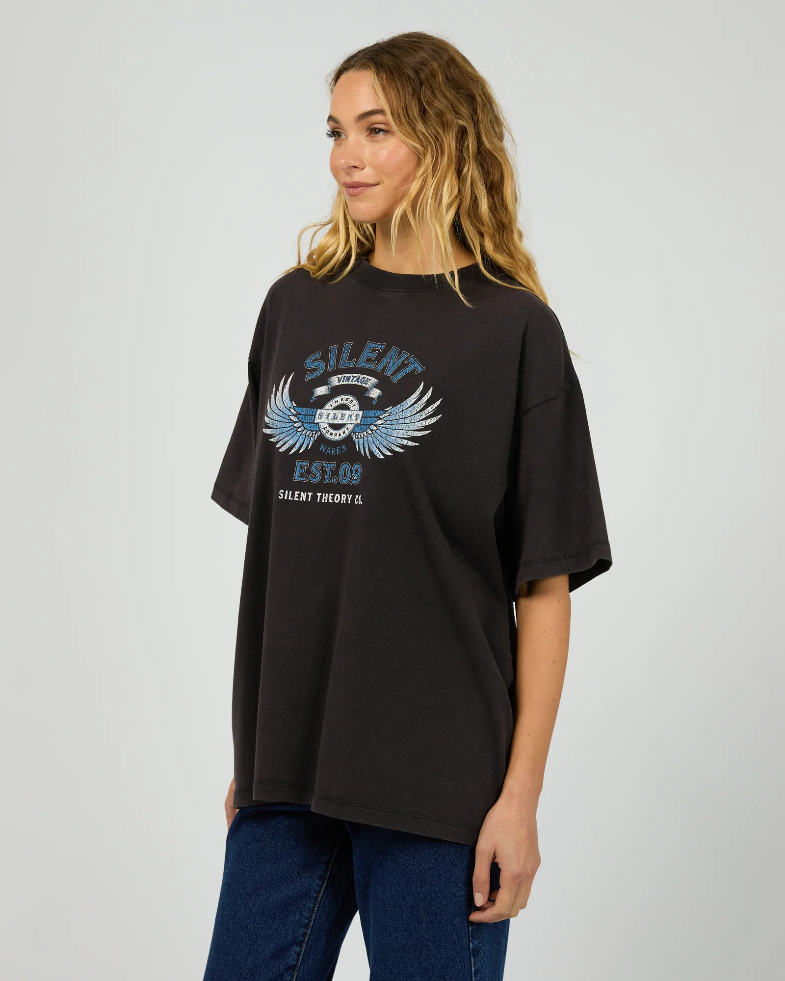Silent Theory Vintage Tee Washed Black - Image 3