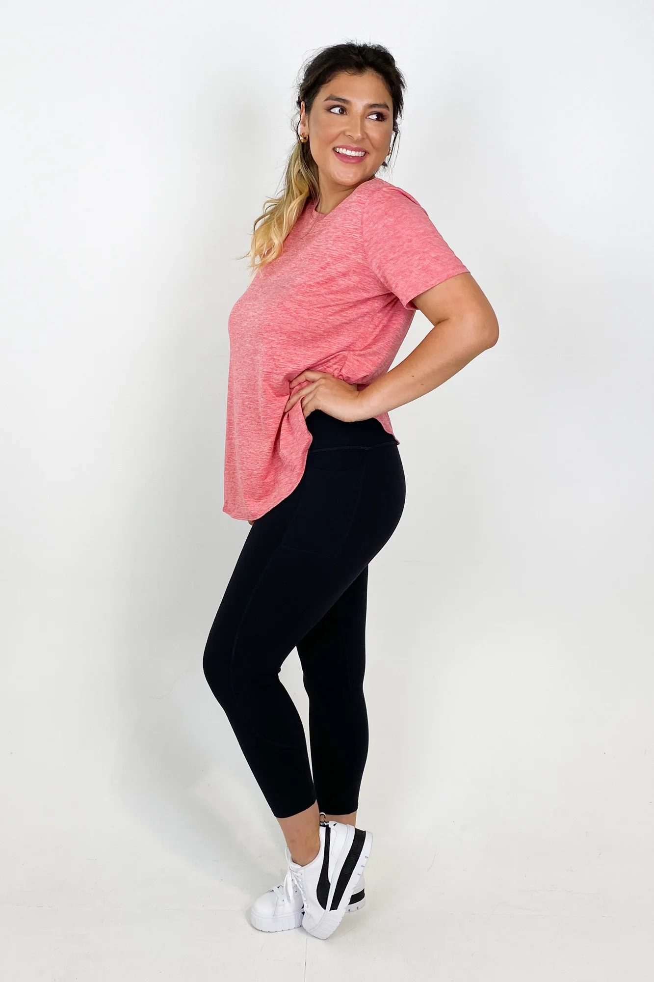 Skechers Go Walk High Waisted Legging 7/8 Bold Black - Image 3