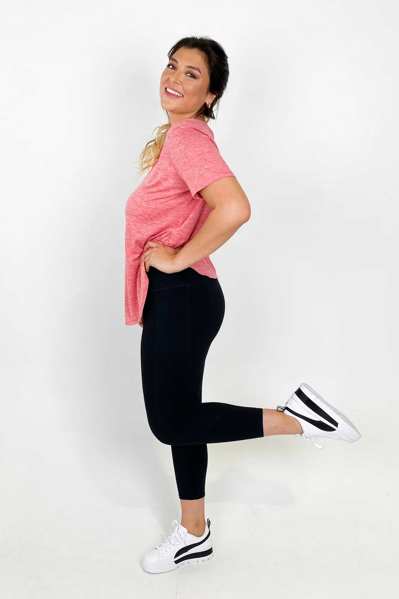 Skechers Go Walk High Waisted Legging 7/8 Bold Black - Image 4