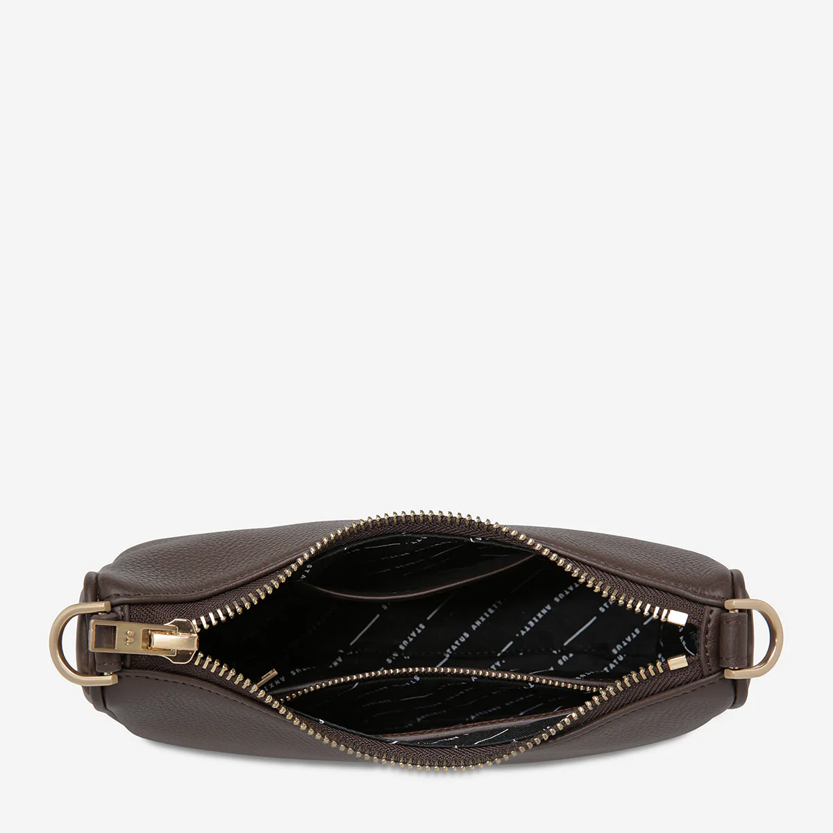 Status Anxiety Look Both Ways Cocoa w Gold Hardwear - Image 8