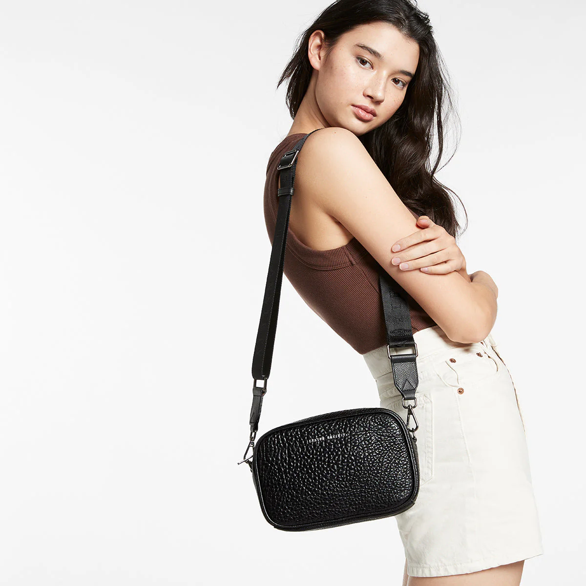 Status Anxiety Plunder With Webbed Strap Black Bubble