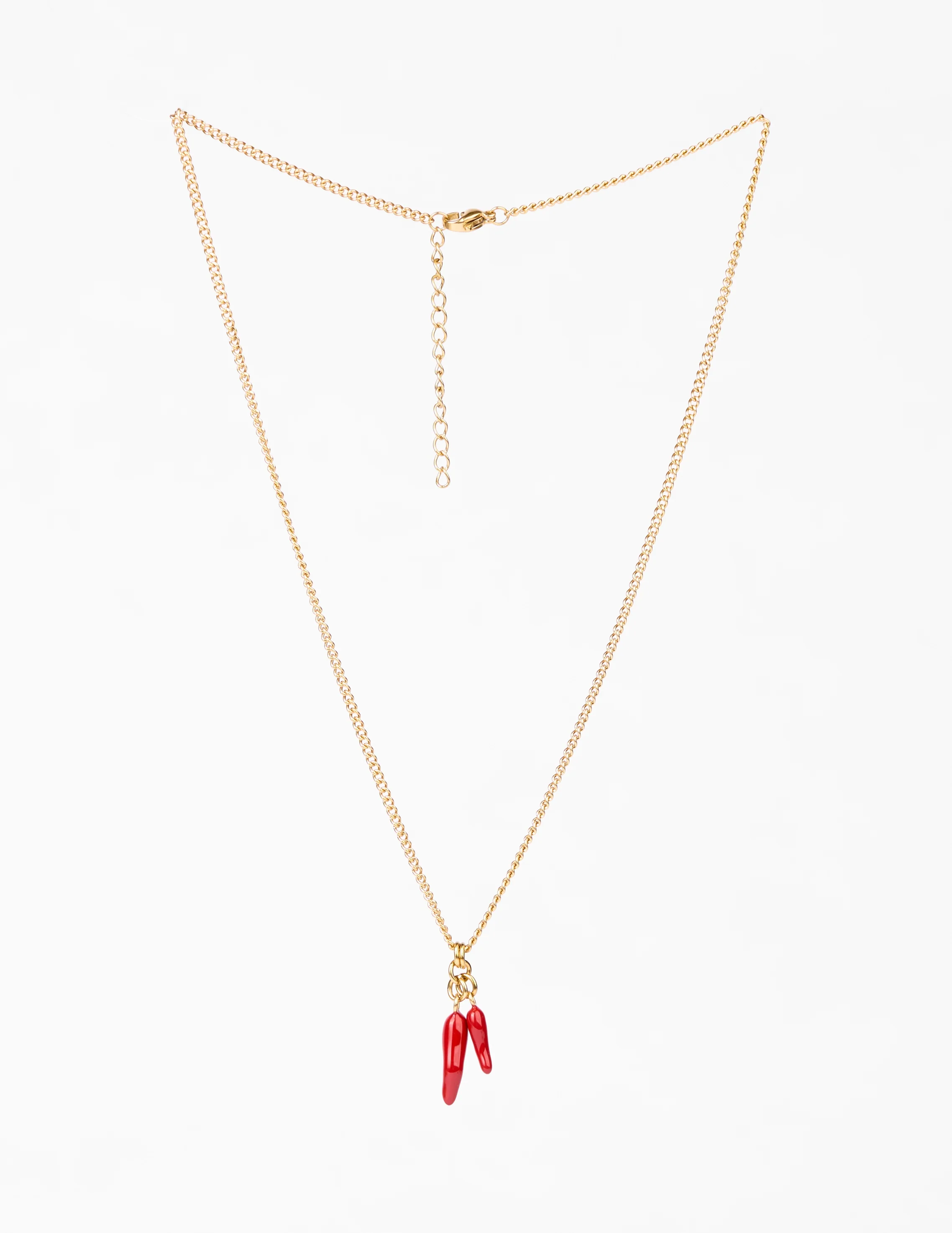 Stella + Gemma Chillies Necklace Gold