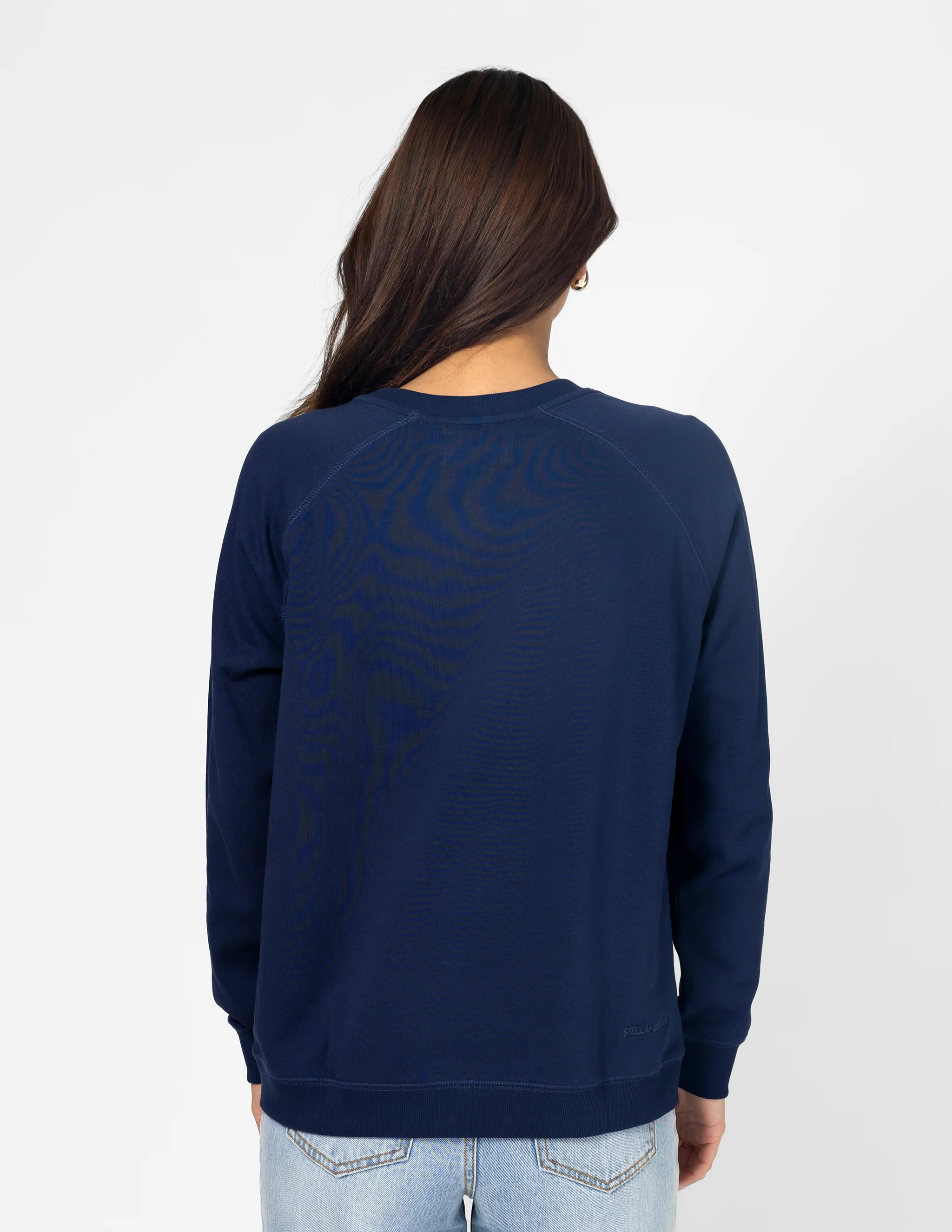 Stella + Gemma Classic Sweater Stripes and Bow Navy - Image 4