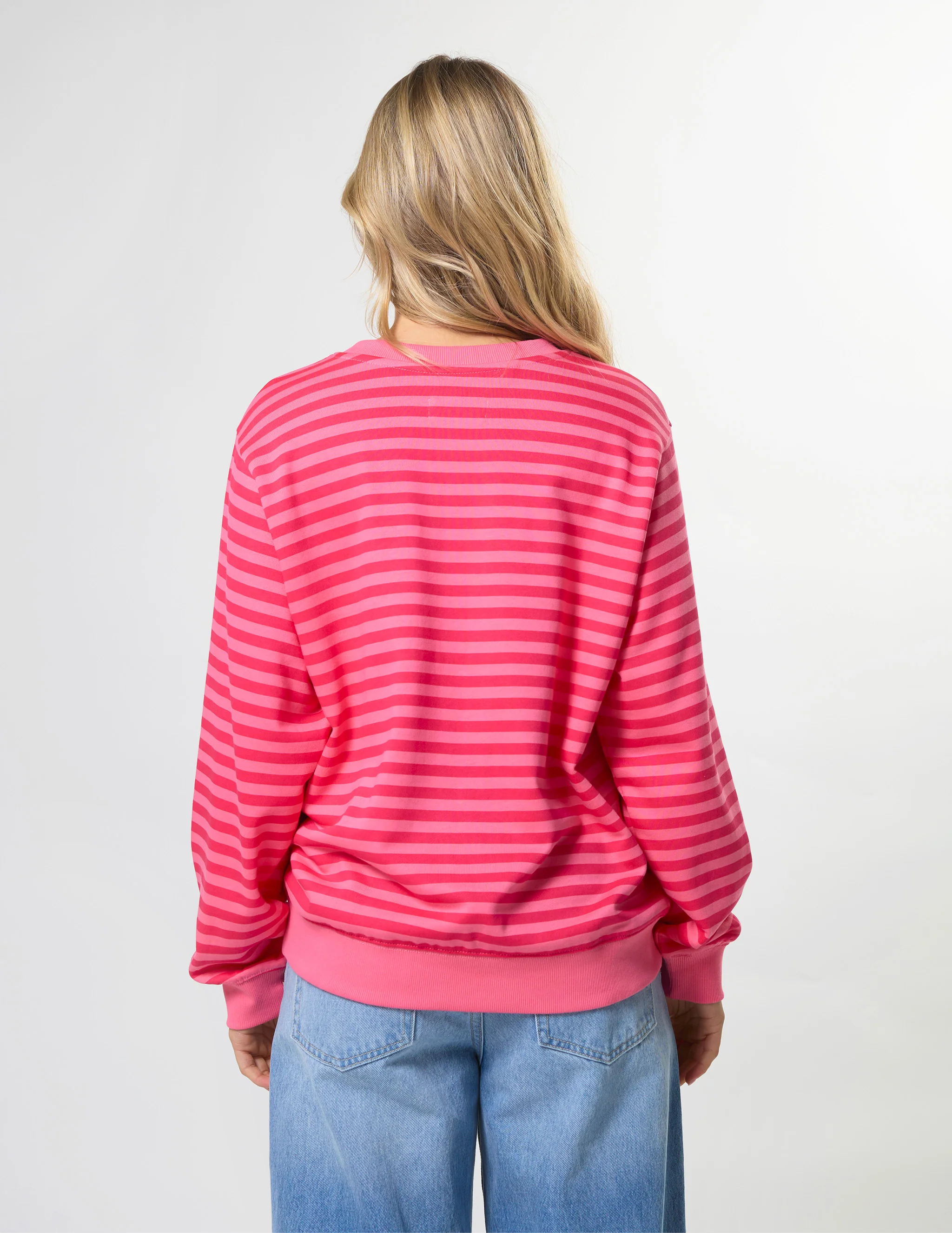 Stella + Gemma Essential Sweat Raspberry Leopard Rotation Stripe - Image 4