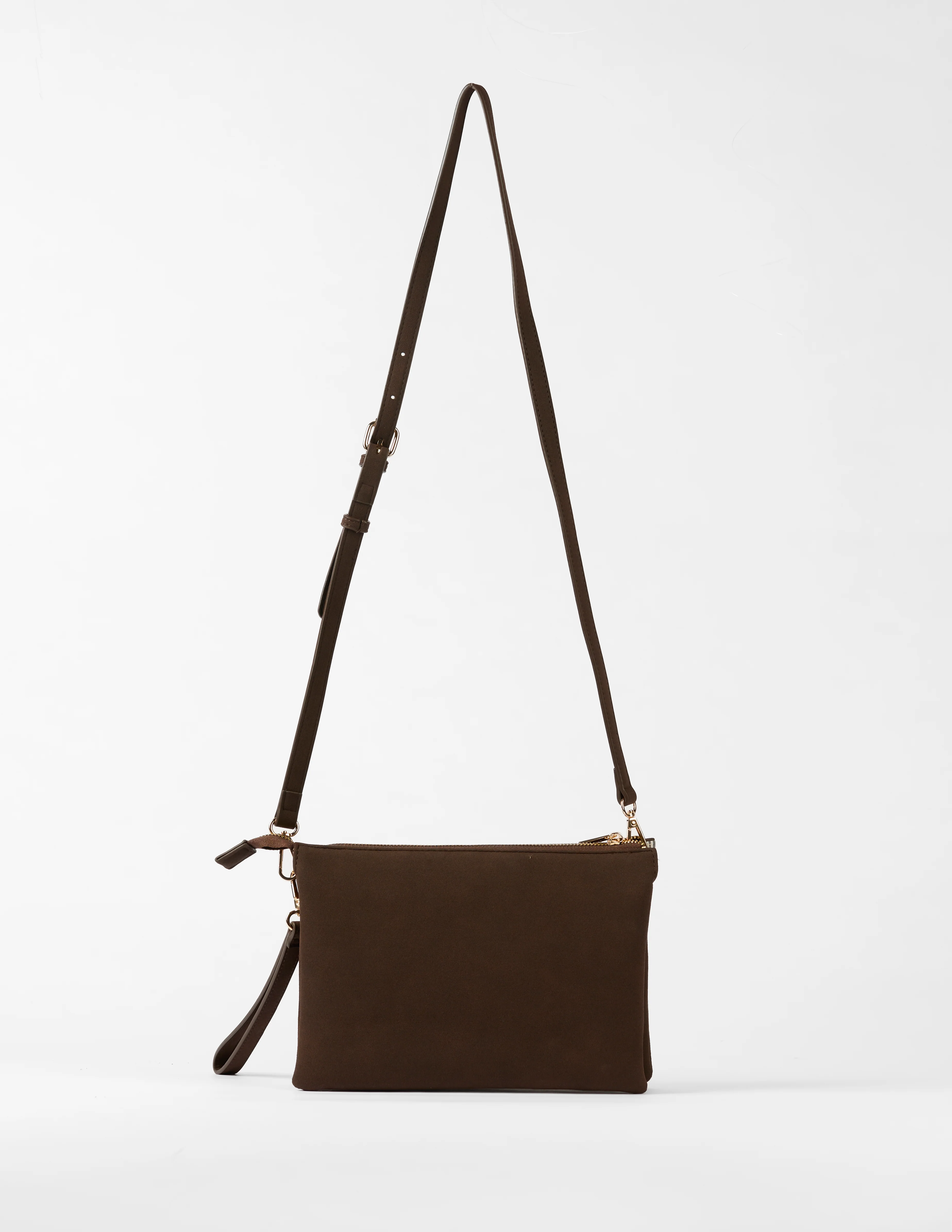 Stella + Gemma Frankie Bag Choc Suede