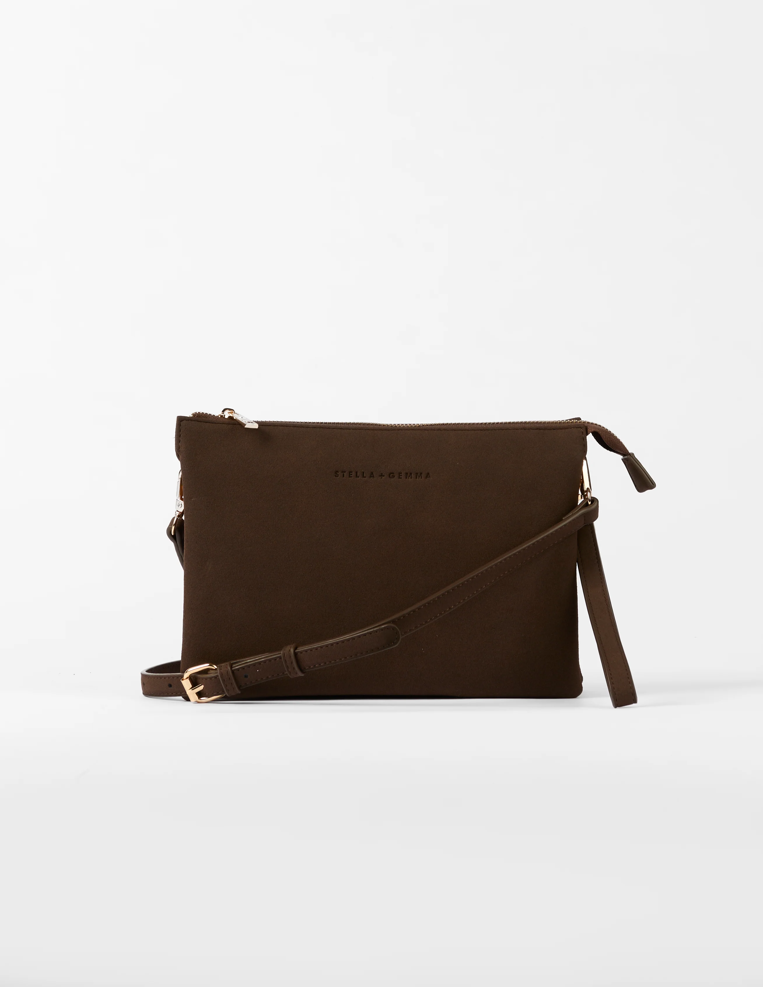Stella + Gemma Frankie Bag Choc Suede - Image 2