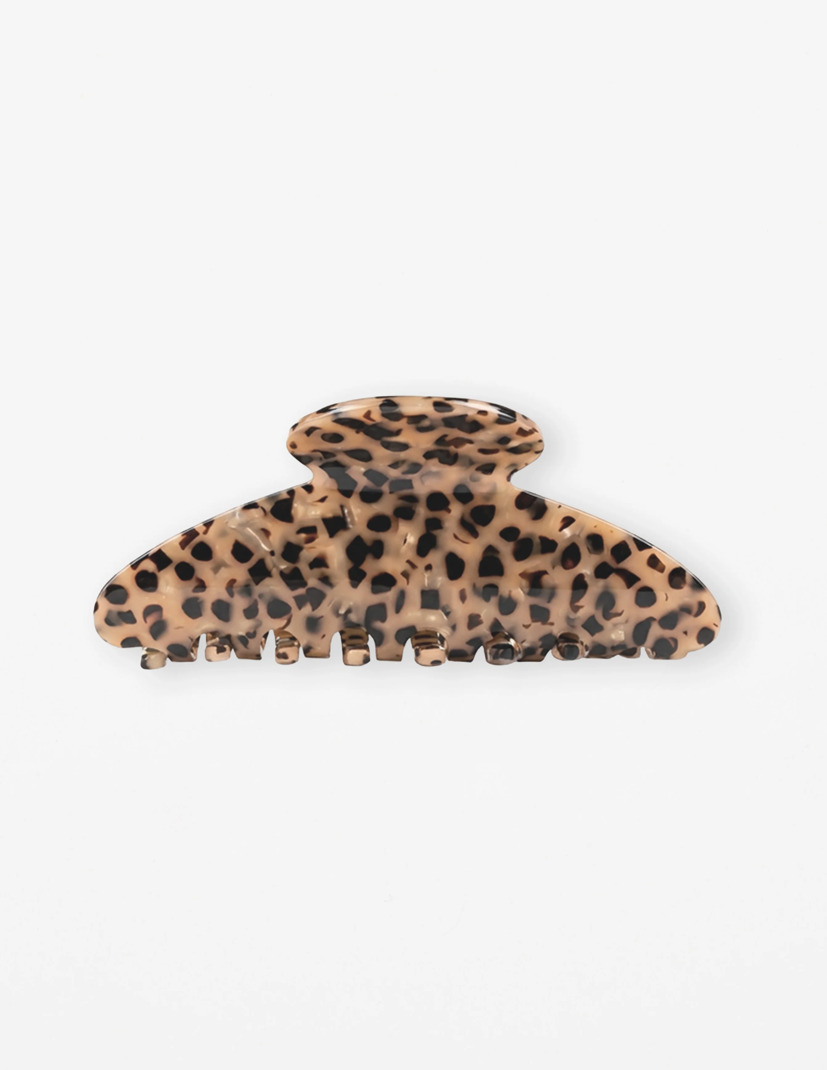 Stella + Gemma Hair Claw Speckled Spot Carmel