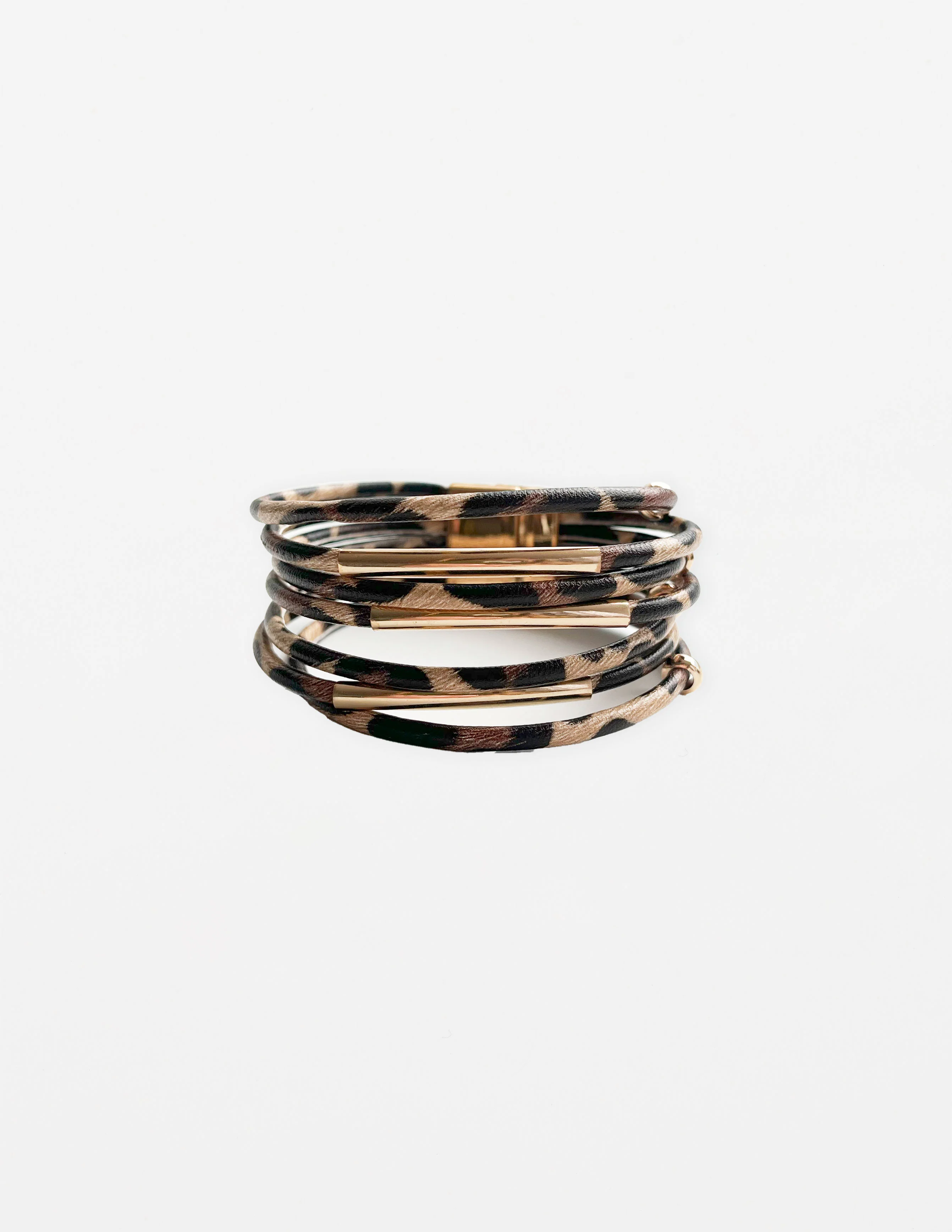 Stella + Gemma Leopard Bracelet Brown