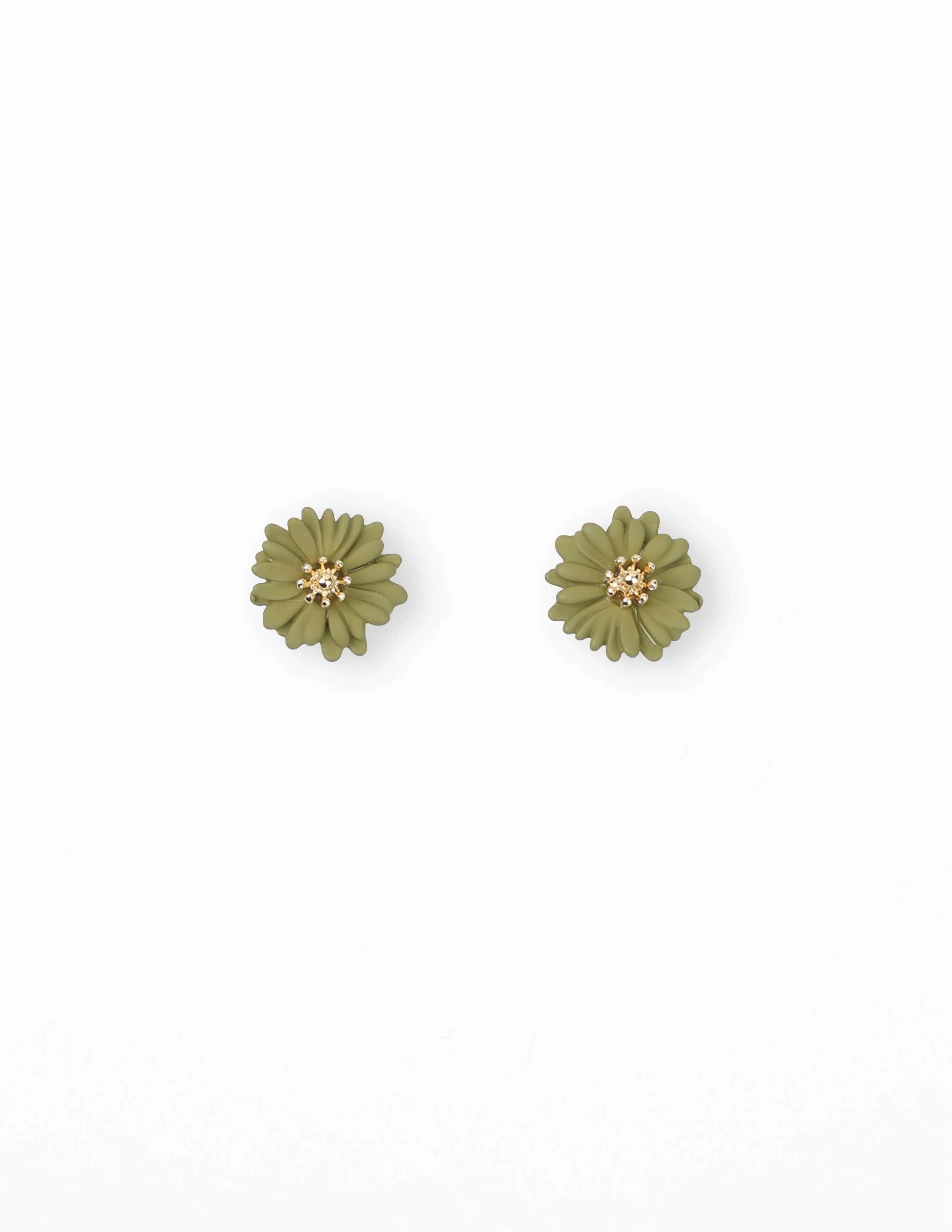 Stella + Gemma Mini Daisy Earring Moss