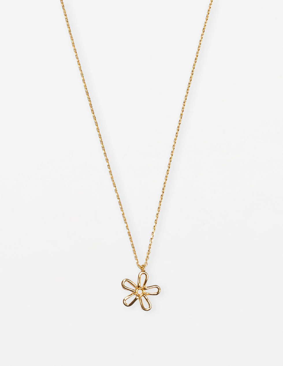 Stella + Gemma Necklace Gold Flower Cut Out
