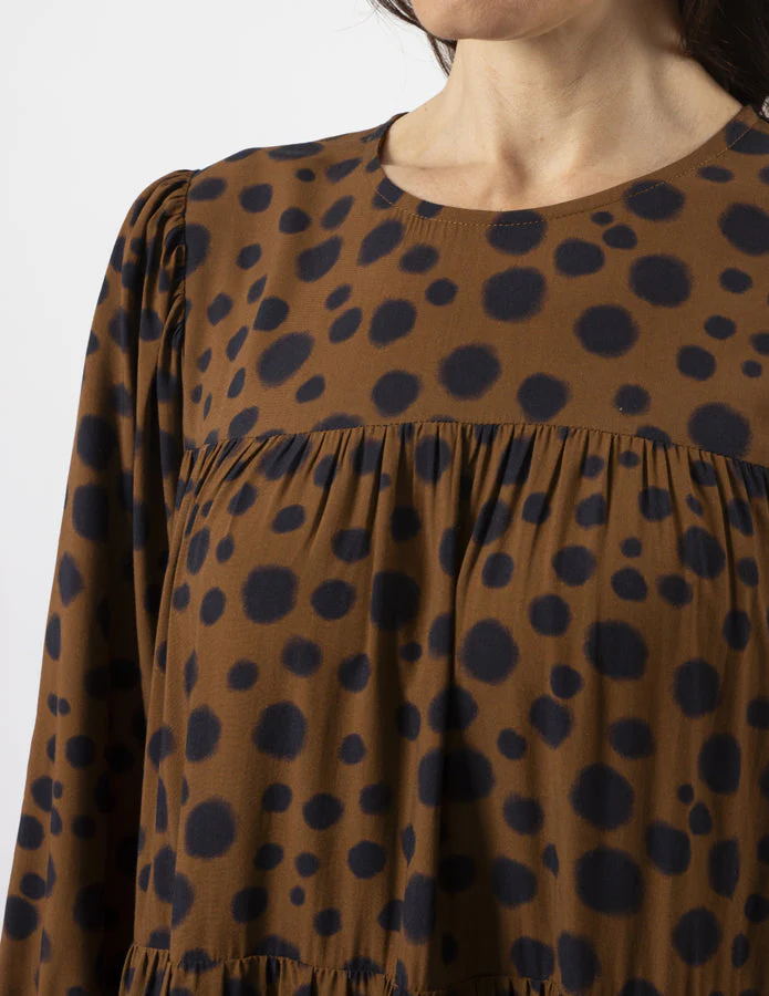 Stella + Gemma Prudence Dress Choco Cheetah - Image 3