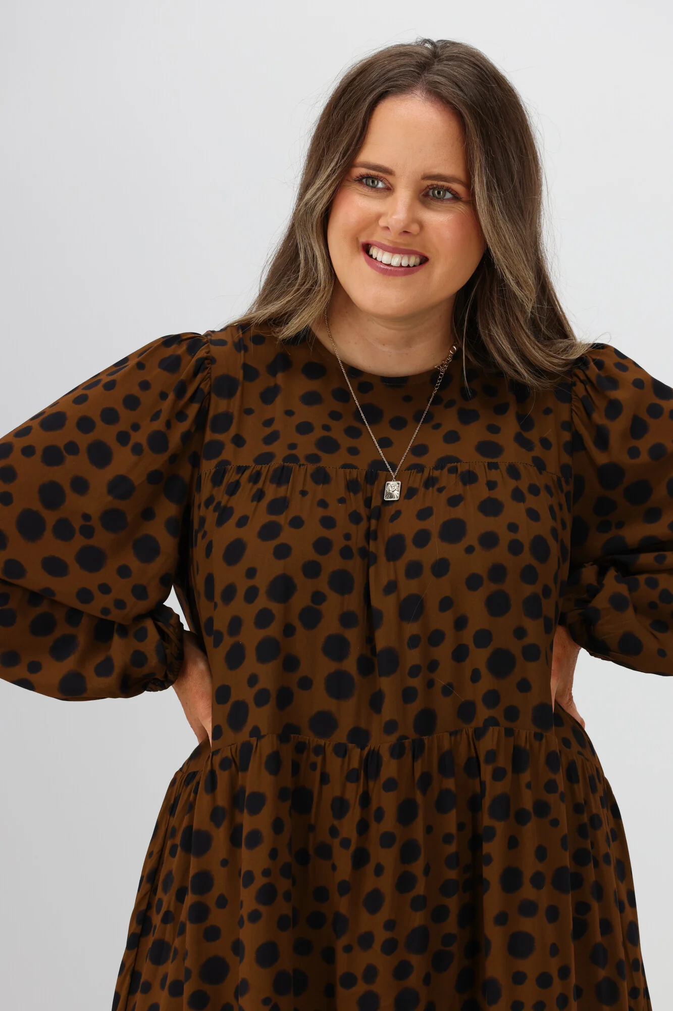 Stella + Gemma Prudence Dress Choco Cheetah - Image 4