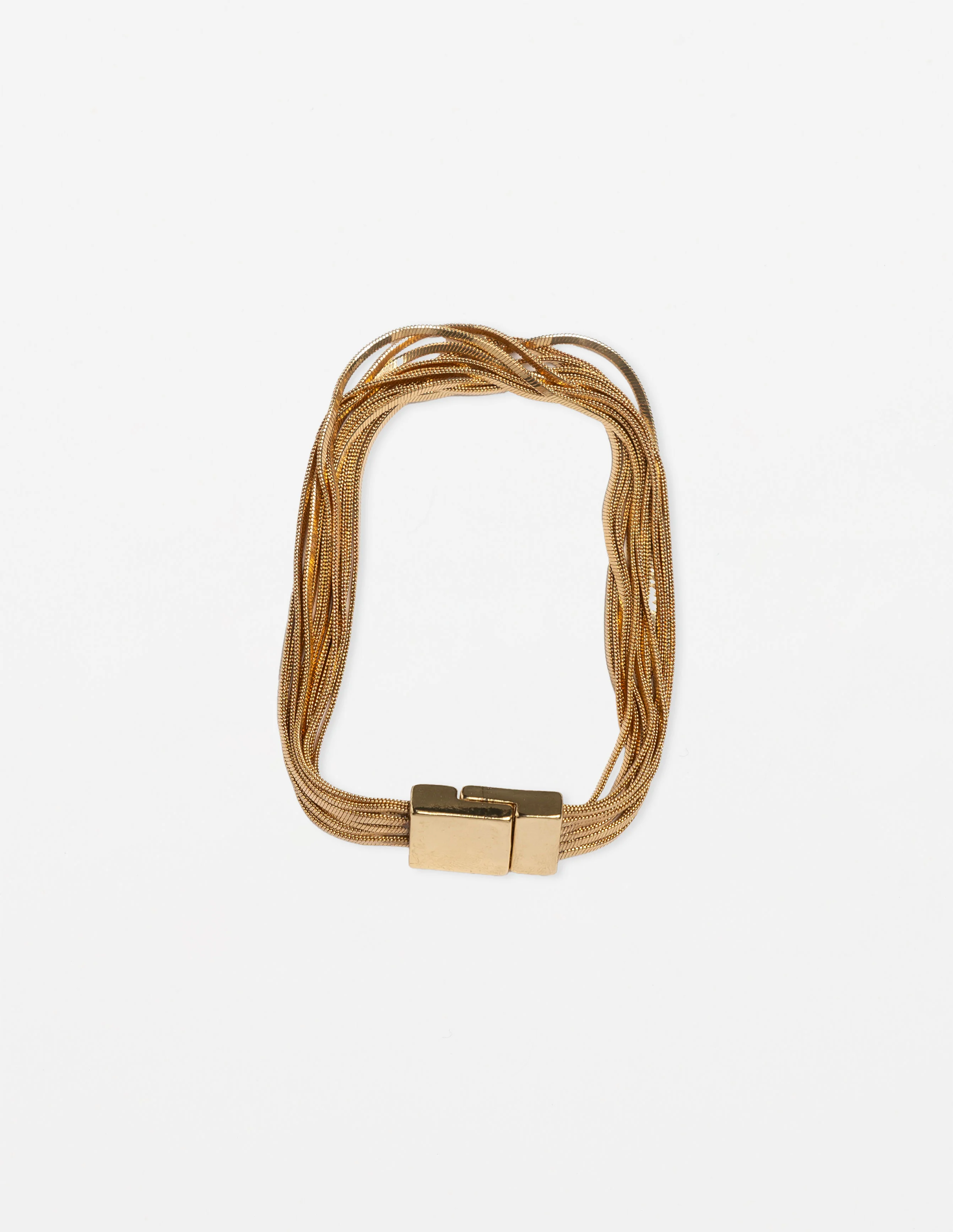 Stella + Gemma Set Of 5 Bracelet Gold Chains