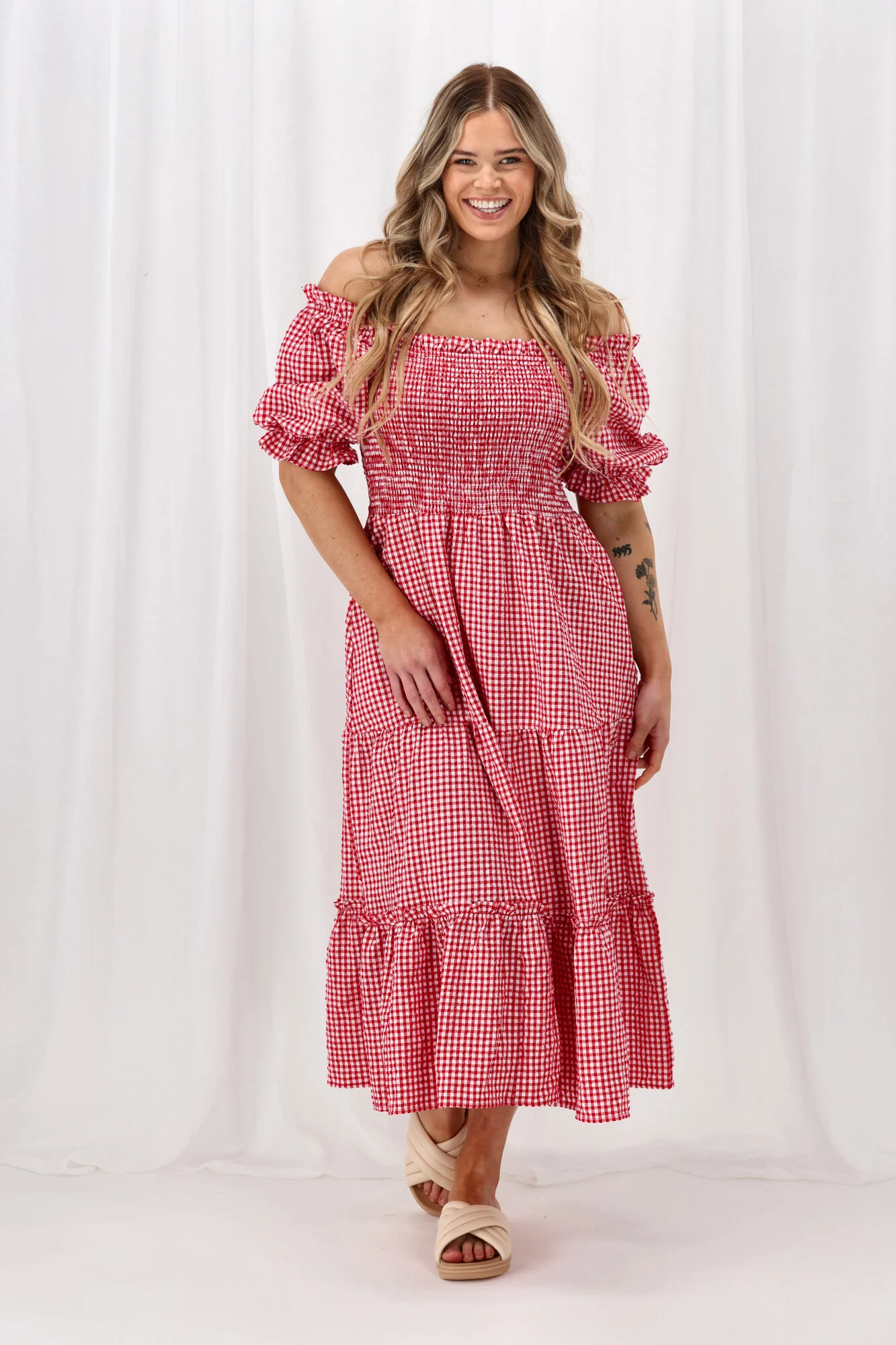 Sunday Boho Andromeda Red Check - Image 2