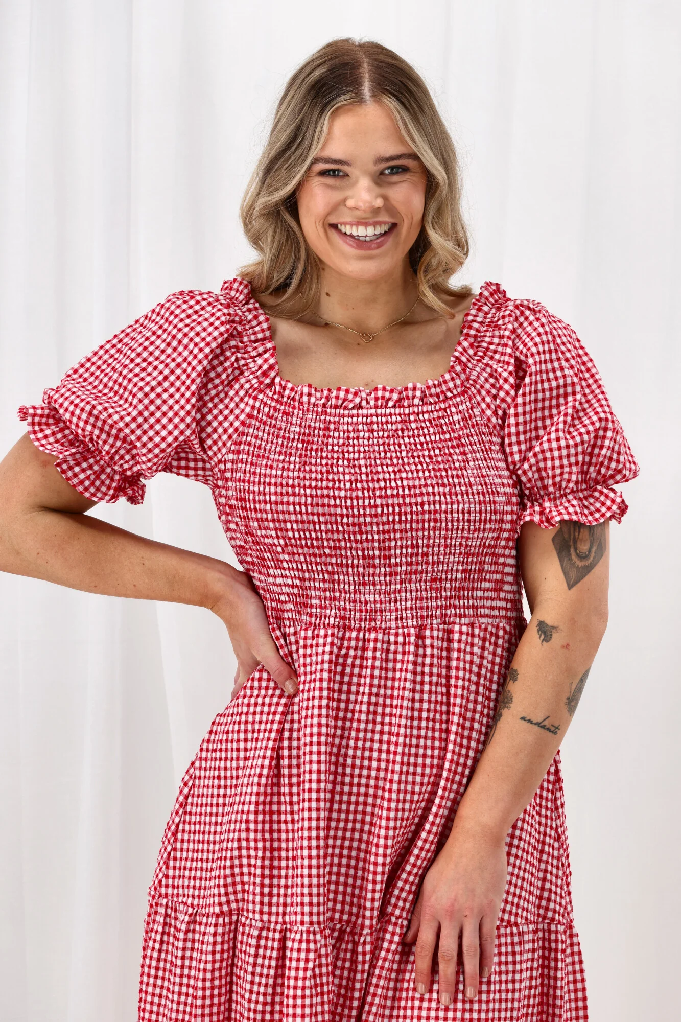 Sunday Boho Andromeda Red Check - Image 3