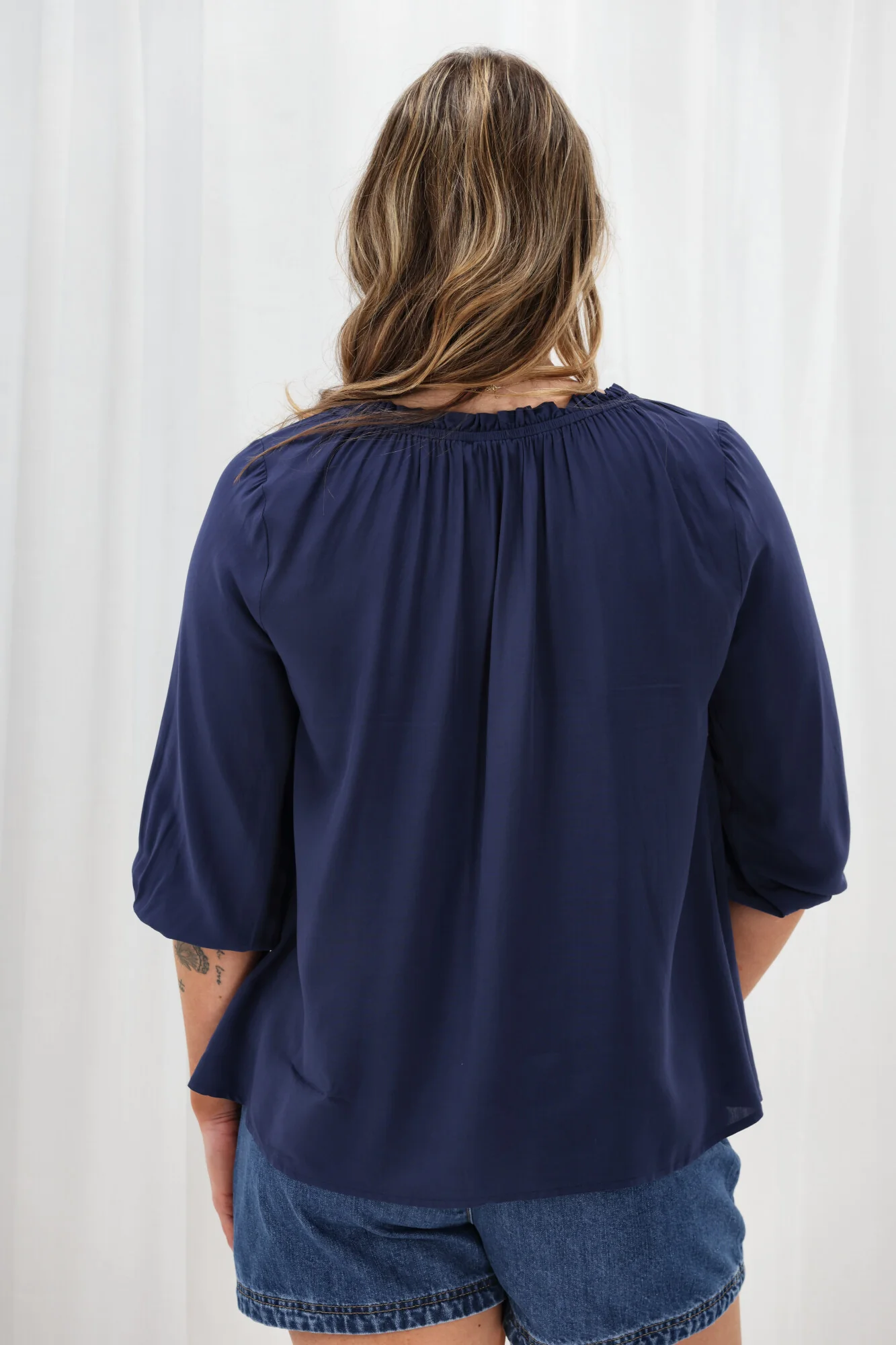 Sunday Boho Annika Top Navy - Image 6