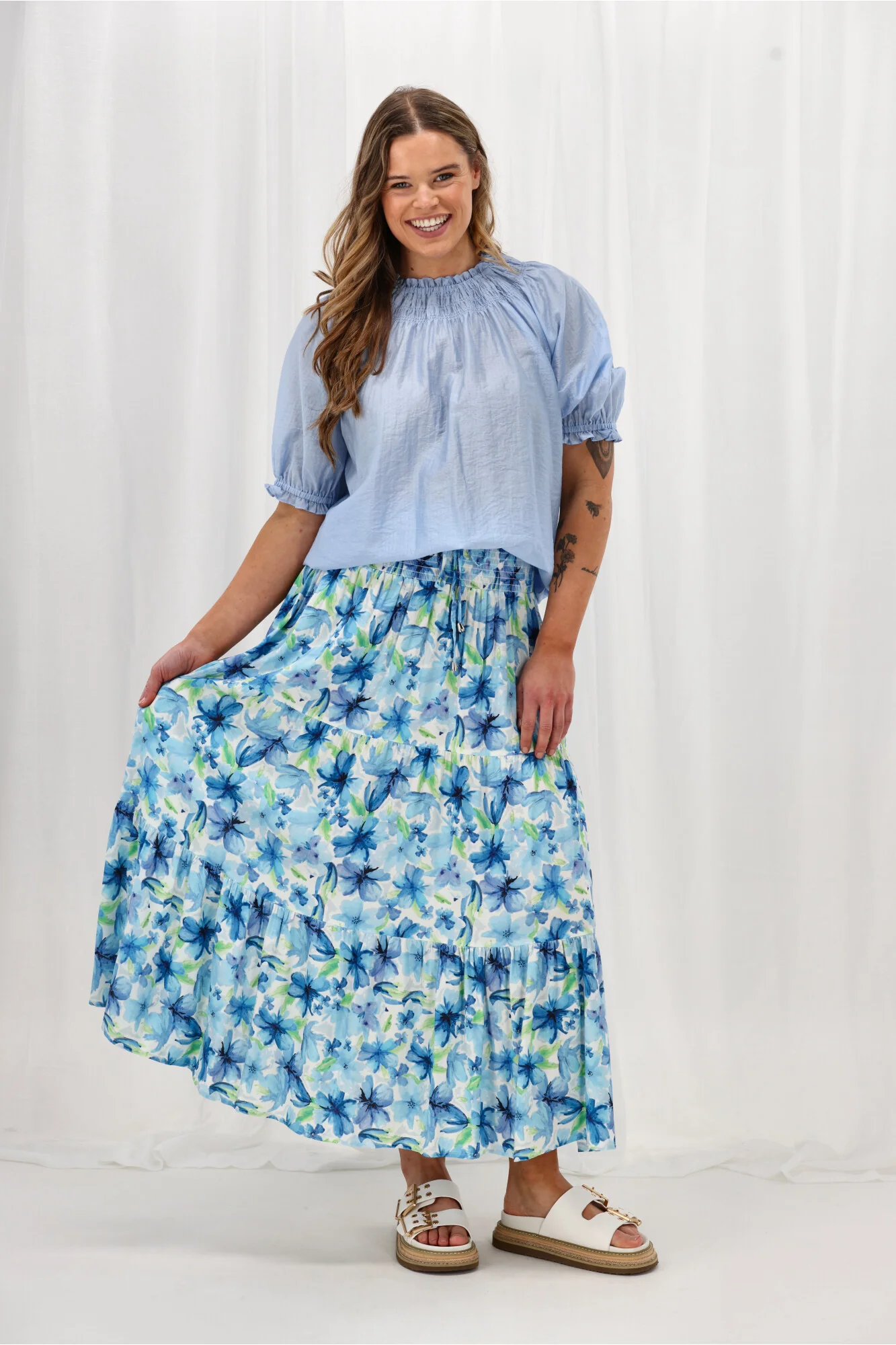 Sunday Boho Bella Skirt Blue - Image 5