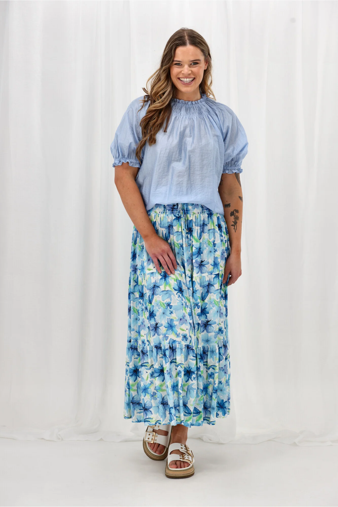 Sunday Boho Bella Skirt Blue - Image 6