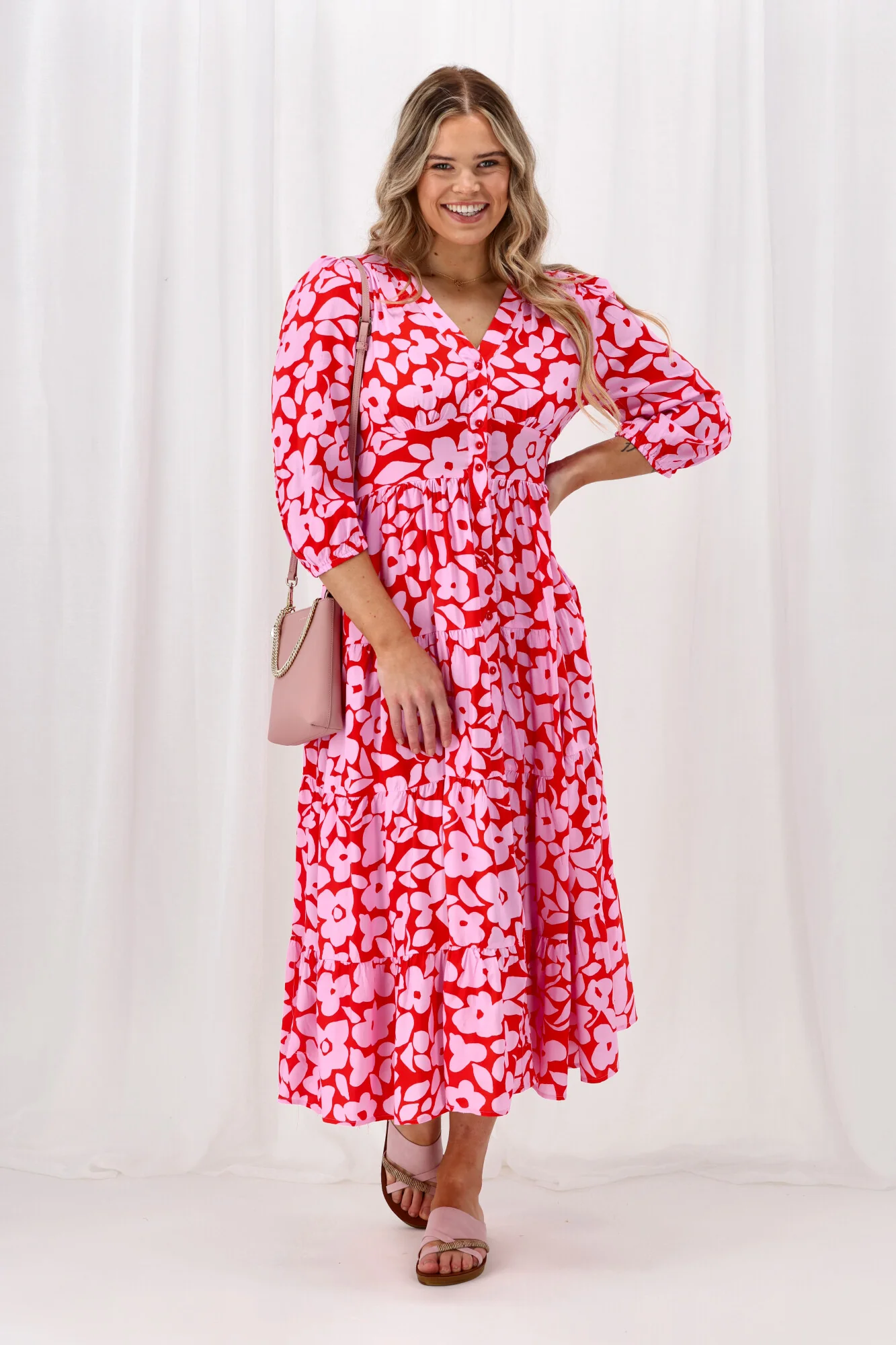 Sunday Boho Camille Dress Floral Print