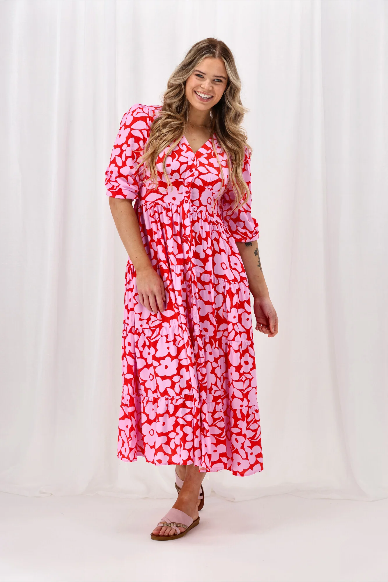 Sunday Boho Camille Dress Floral Print - Image 5