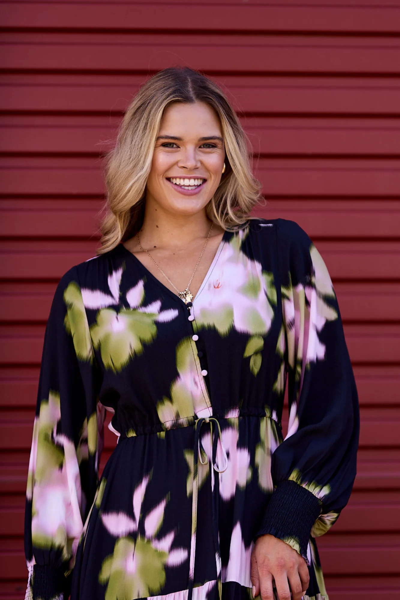 Sunday Boho Chloe Black Floral Dress - Image 2