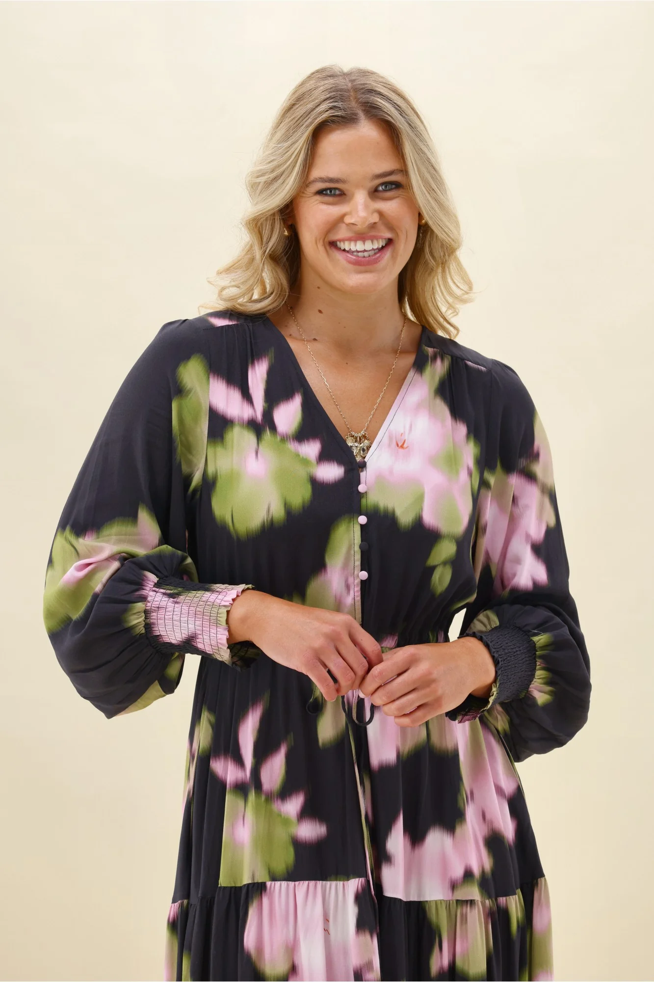 Sunday Boho Chloe Black Floral Dress - Image 4