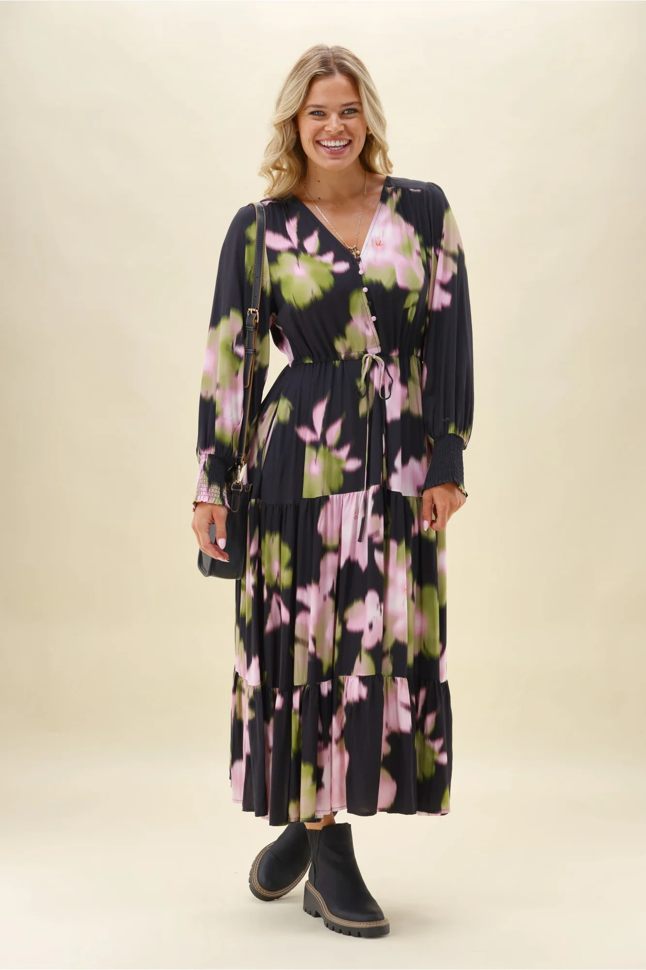 Sunday Boho Chloe Black Floral Dress - Image 5