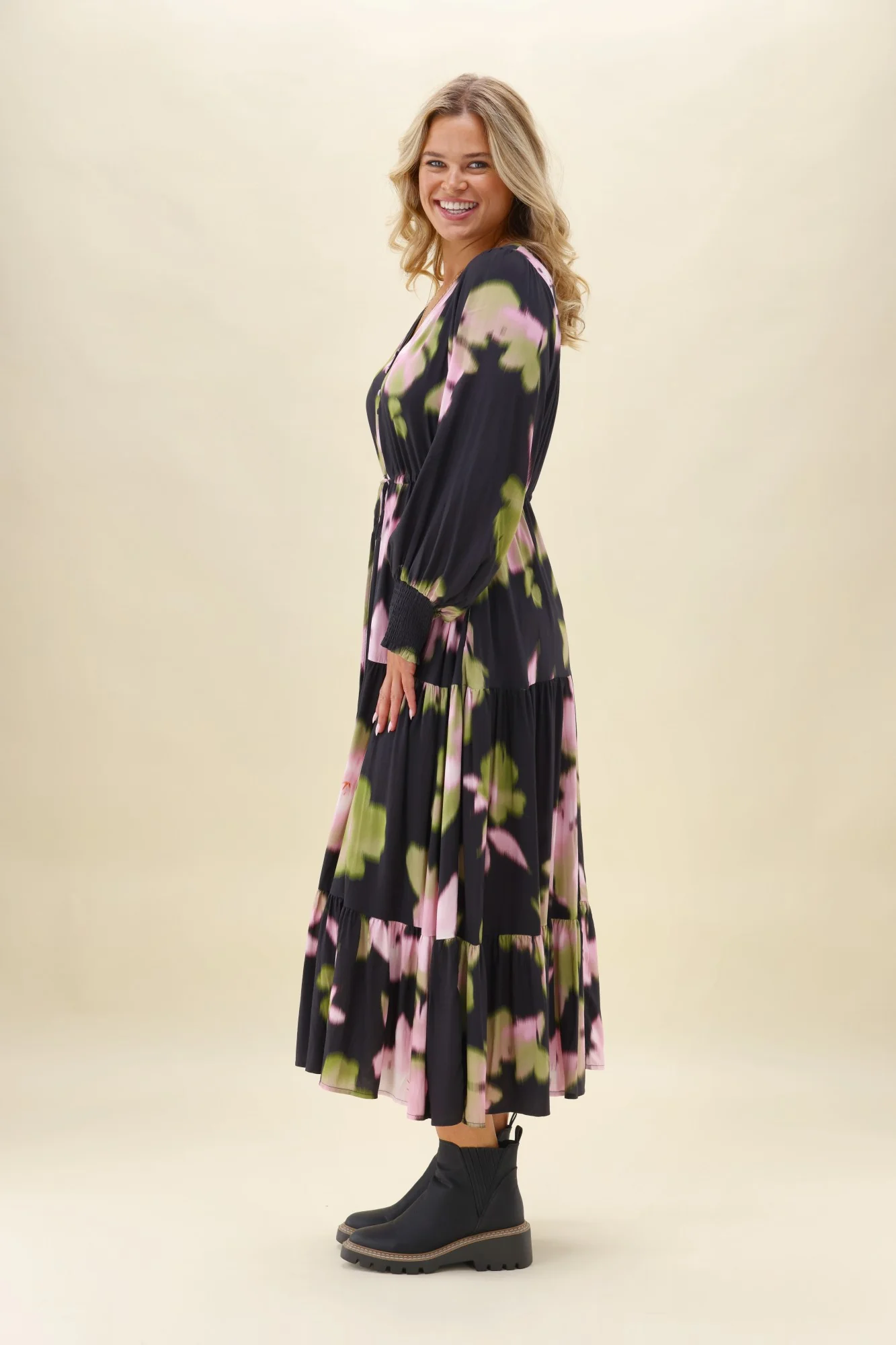 Sunday Boho Chloe Black Floral Dress - Image 7