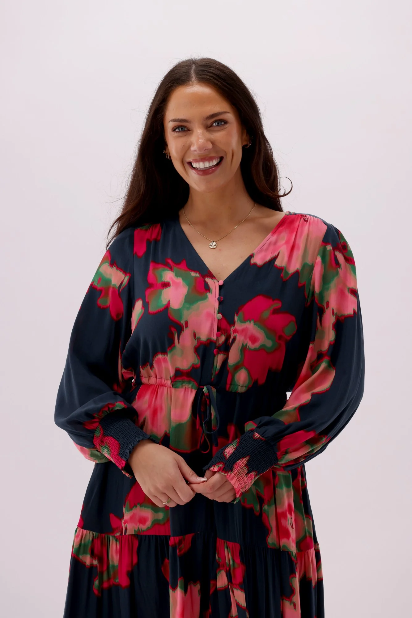 Sunday Boho Chloe Ink Floral Dress - Image 7