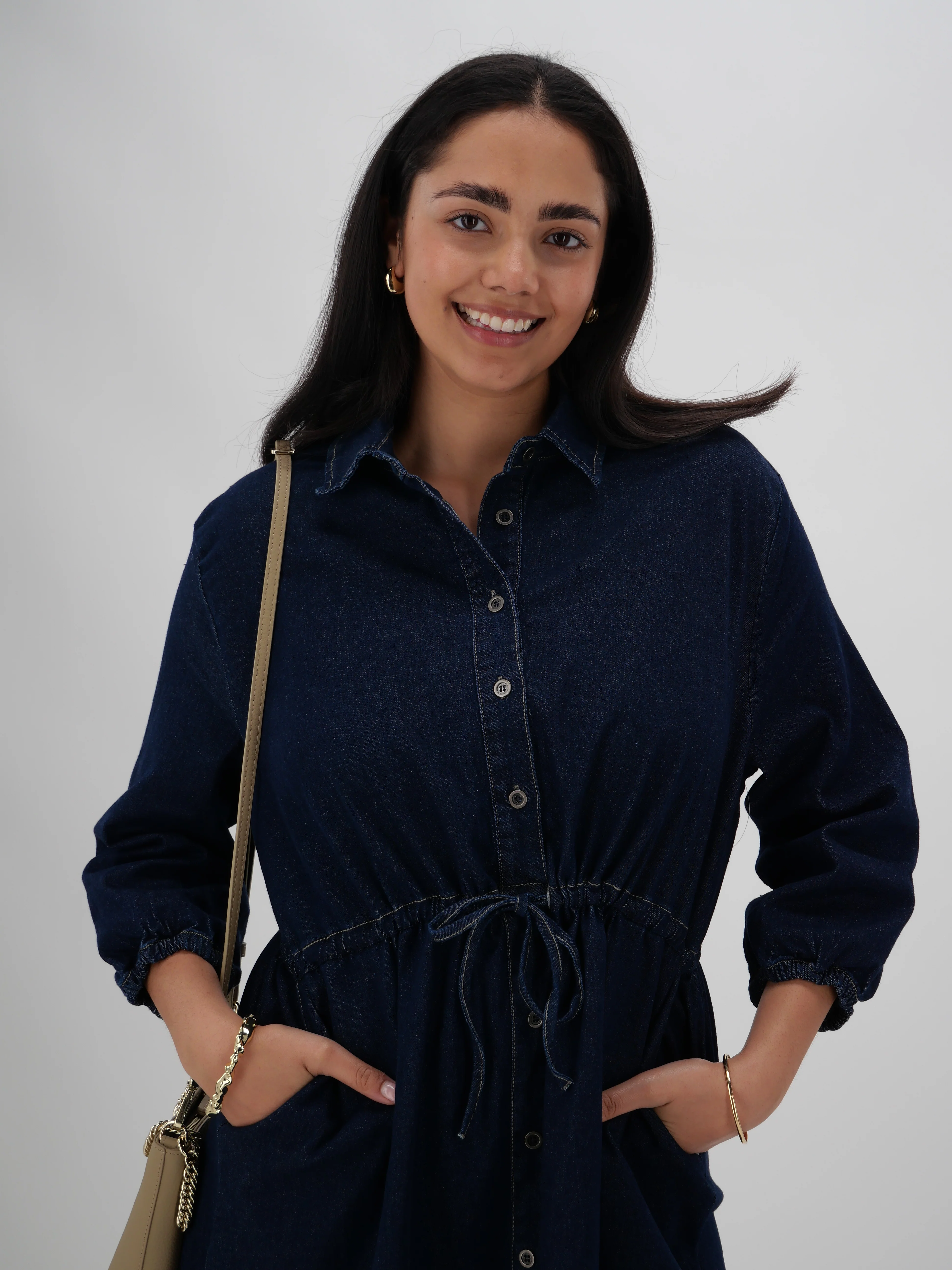 Sunday Boho Cindy L/S Dress Denim - Image 2