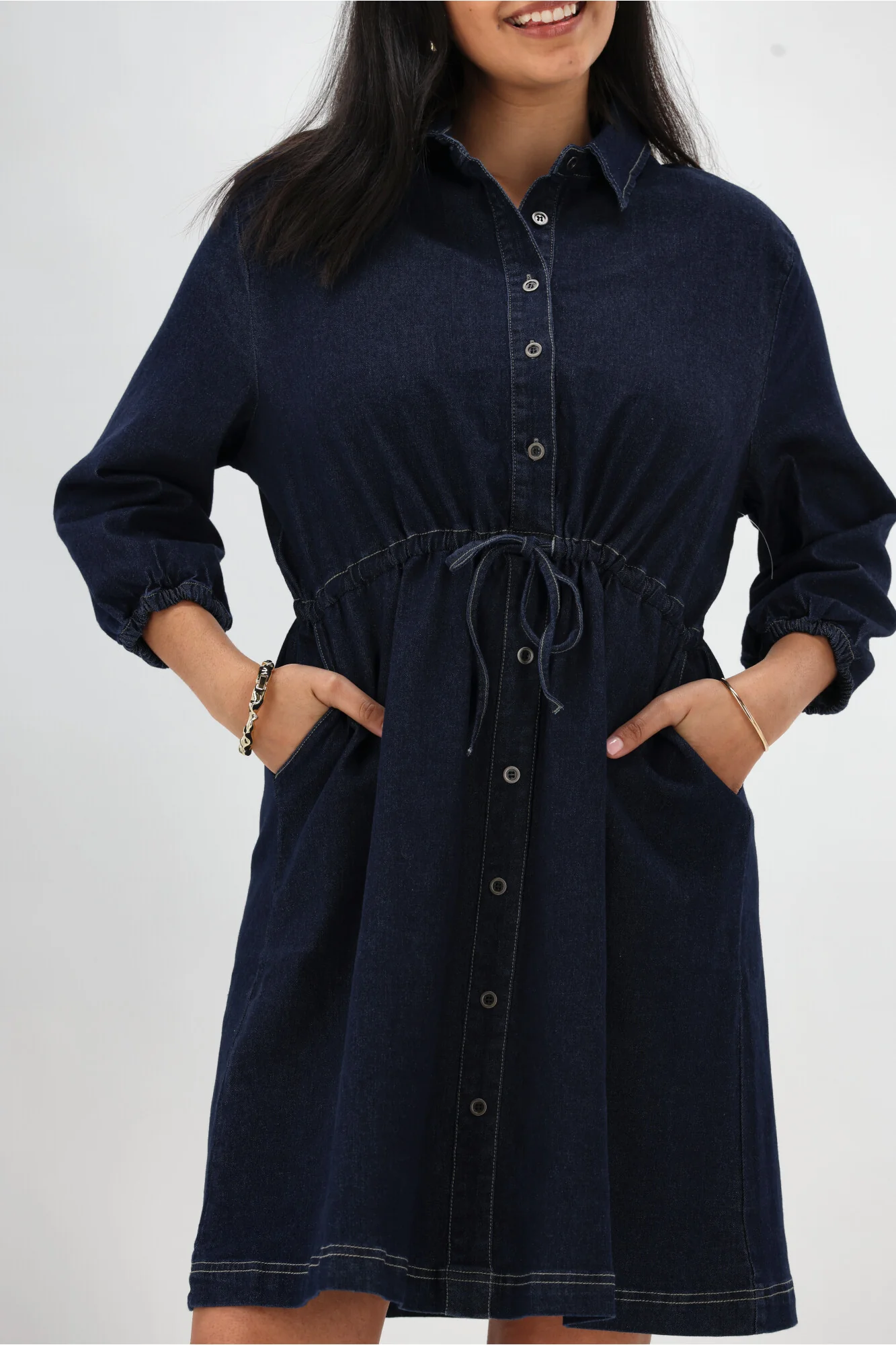 Sunday Boho Cindy L/S Dress Denim - Image 4