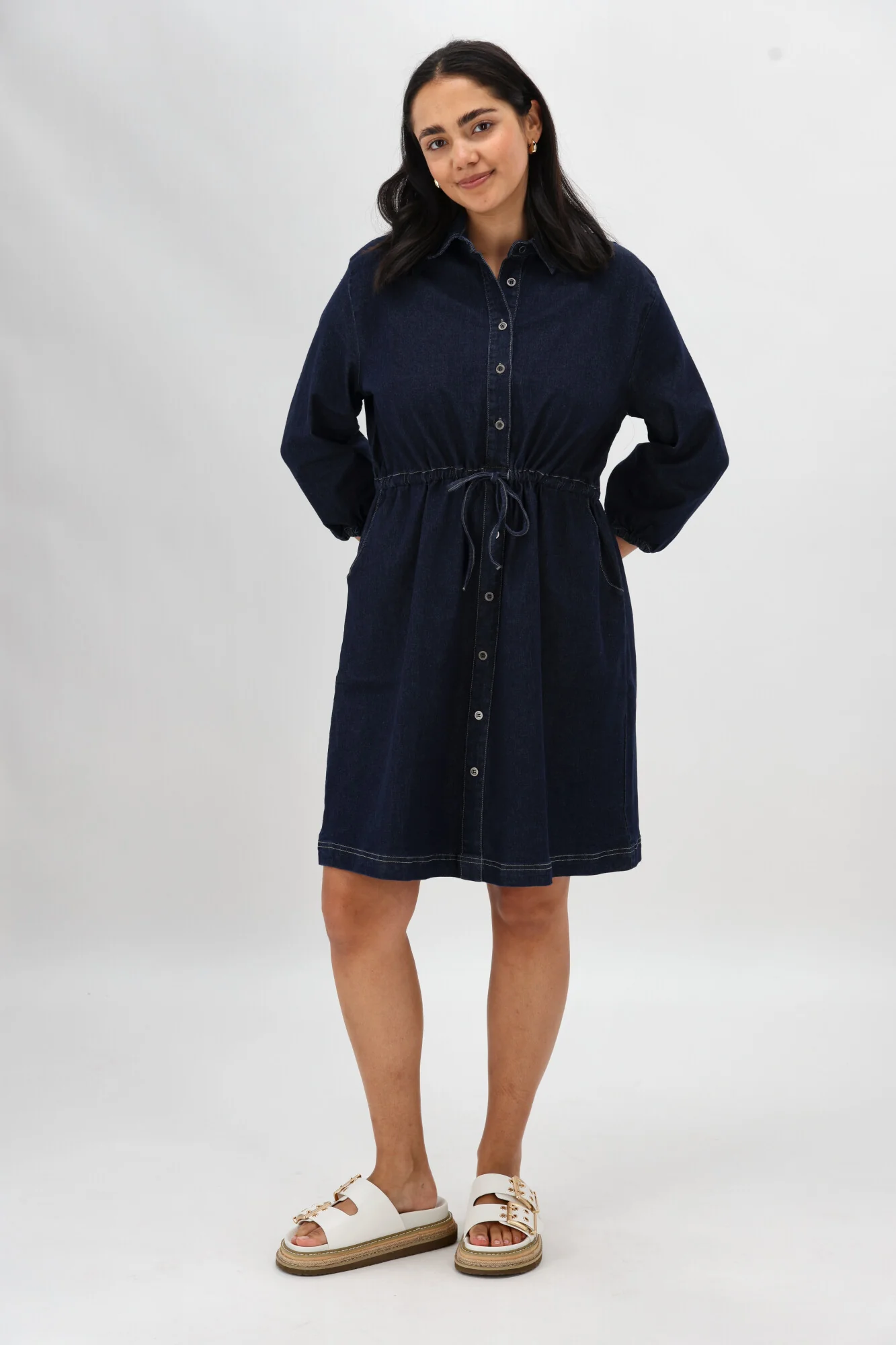 Sunday Boho Cindy L/S Dress Denim - Image 6