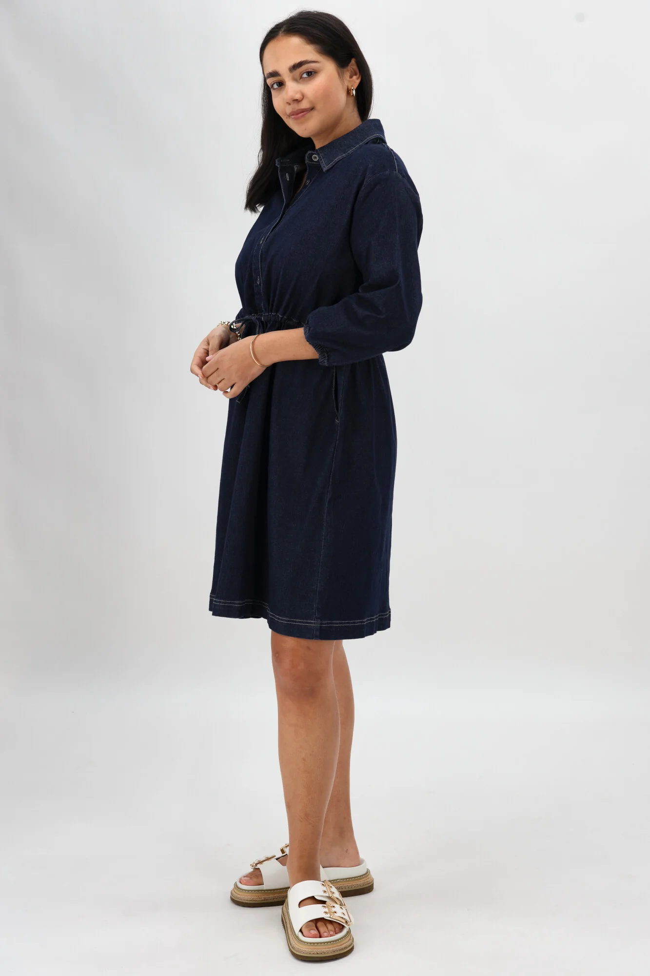 Sunday Boho Cindy L/S Dress Denim - Image 7