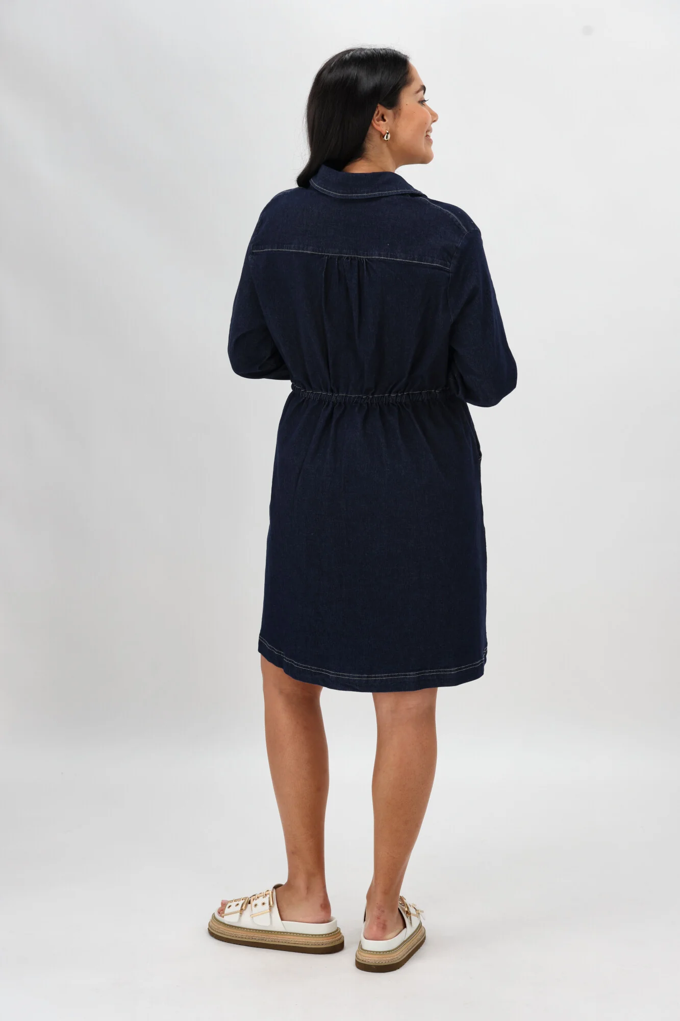 Sunday Boho Cindy L/S Dress Denim - Image 8