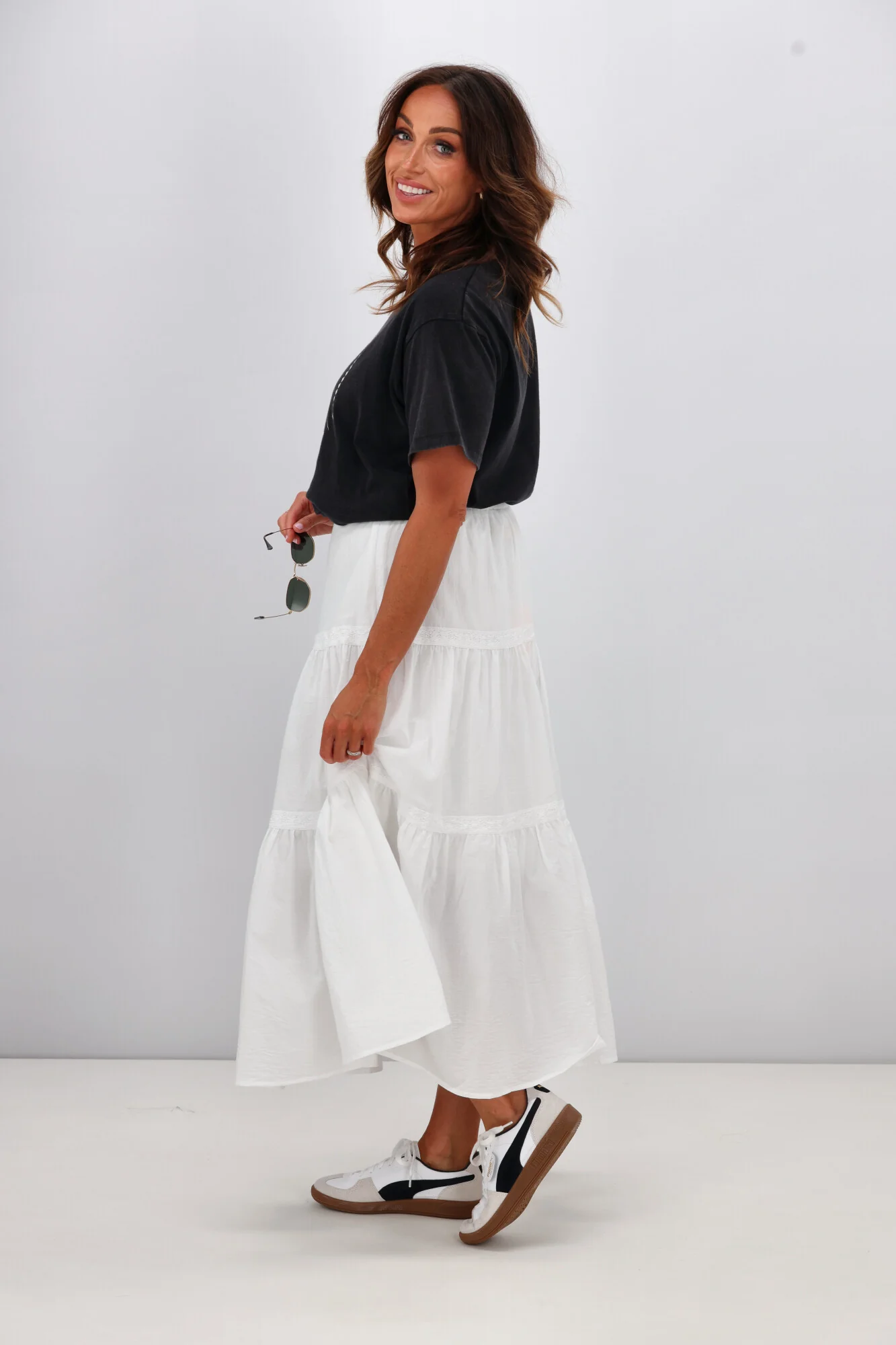 Sunday Boho Ebony Skirt White - Image 5