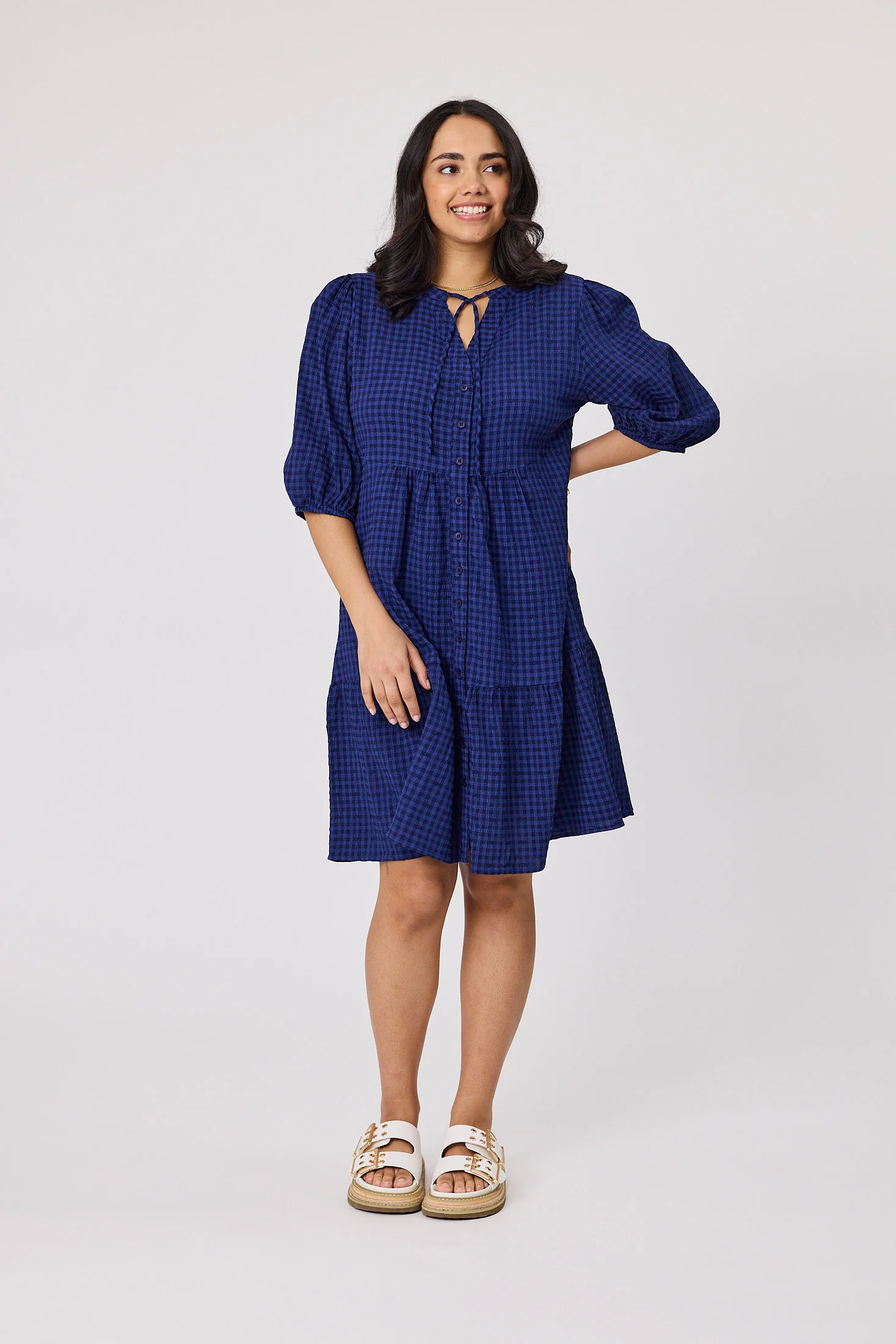Sunday Boho Eliza Dress Navy - Image 2