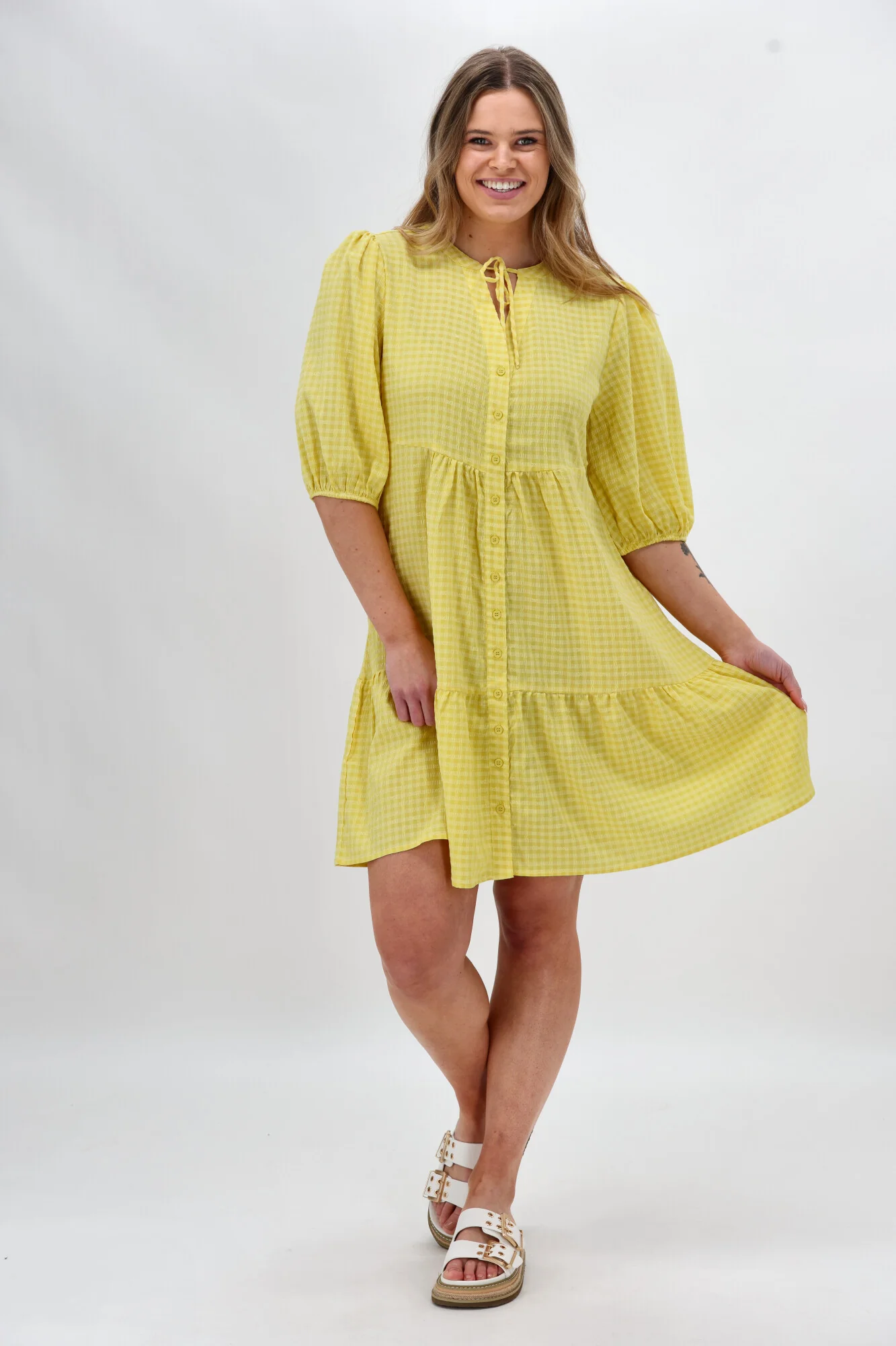 Sunday Boho Eliza Dress Yellow