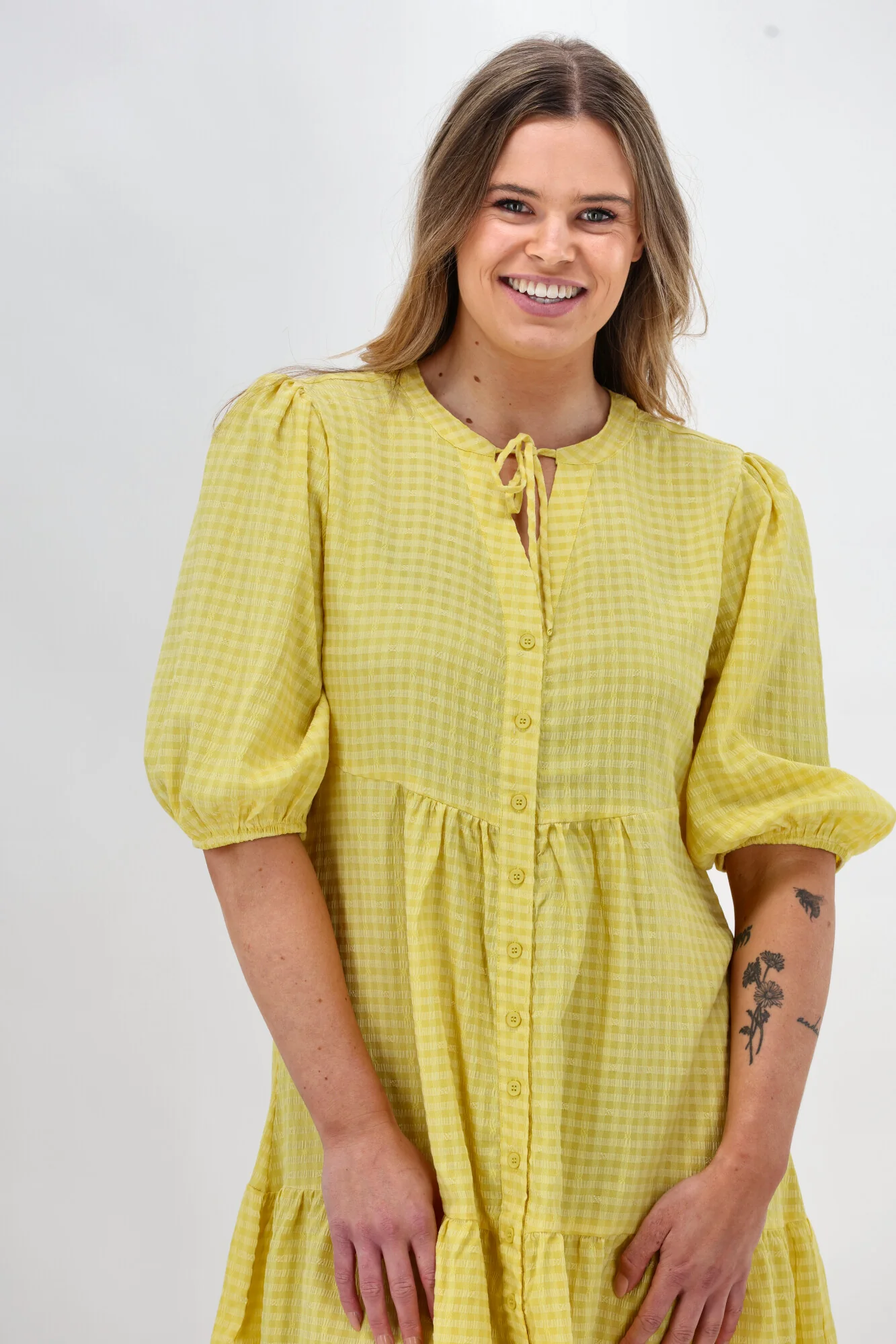 Sunday Boho Eliza Dress Yellow - Image 3