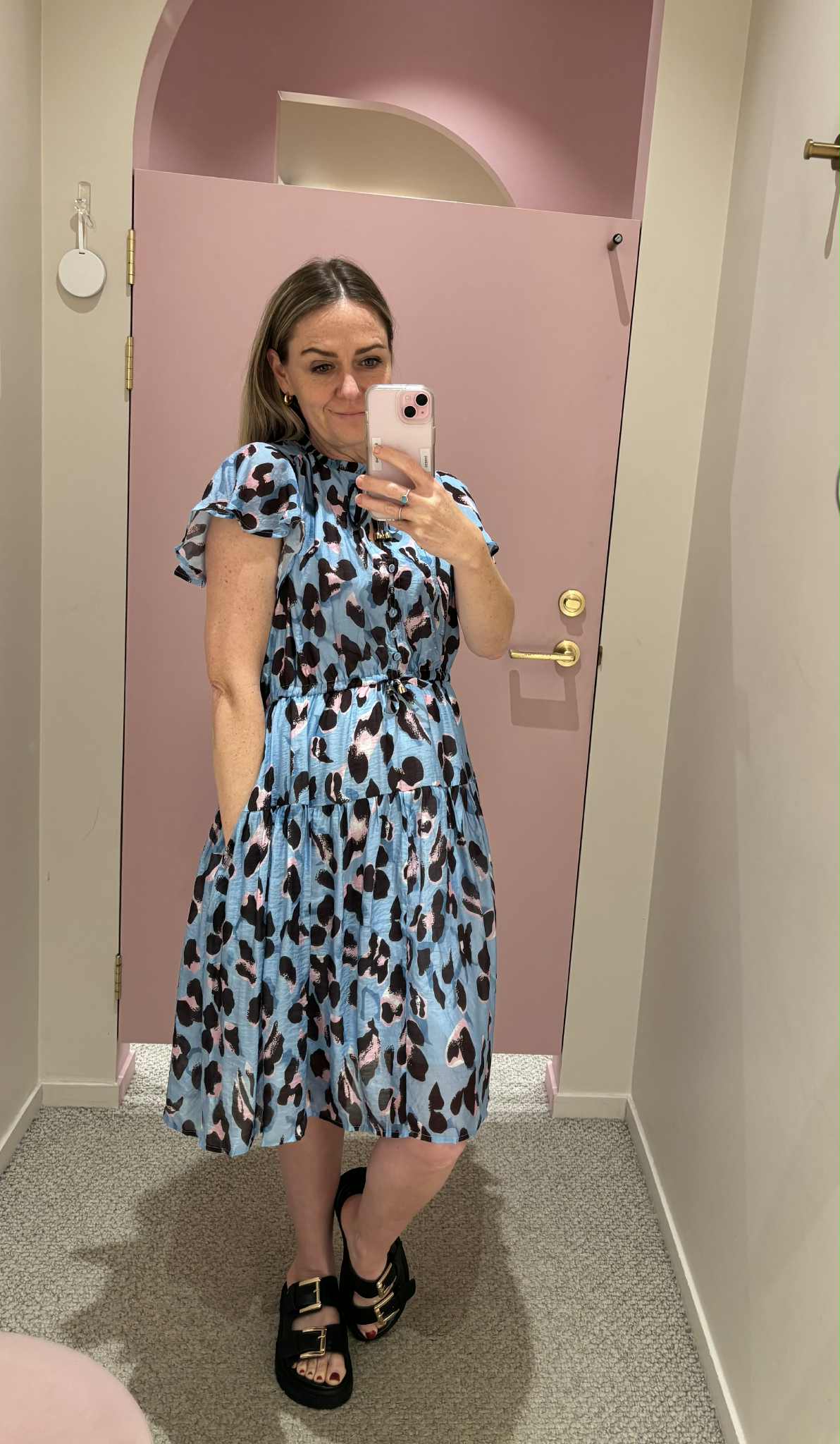Sunday Boho Emelle Dress Blue Print - Image 6